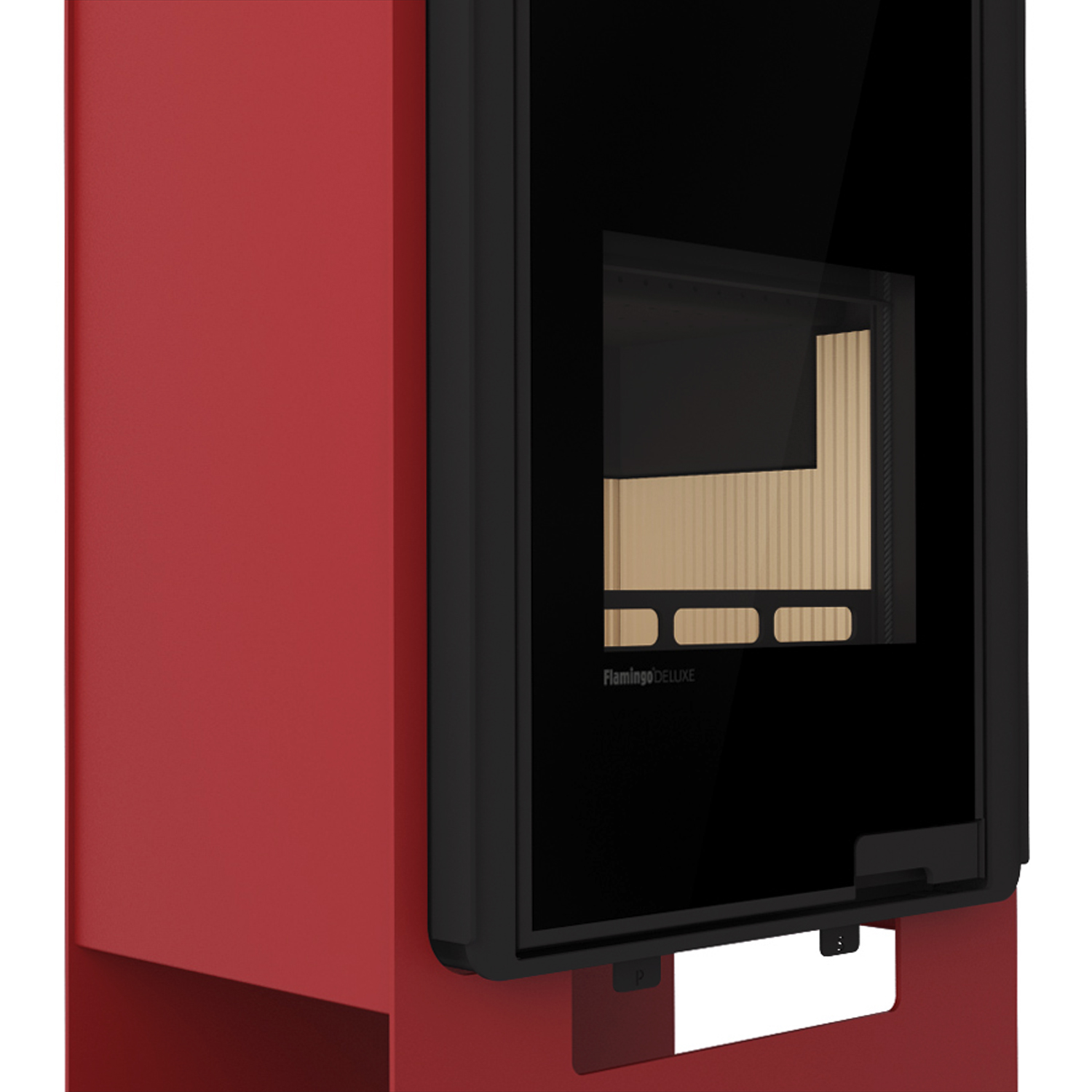 HS Flamingo Deluxe Singa Poêle à bois Rouge