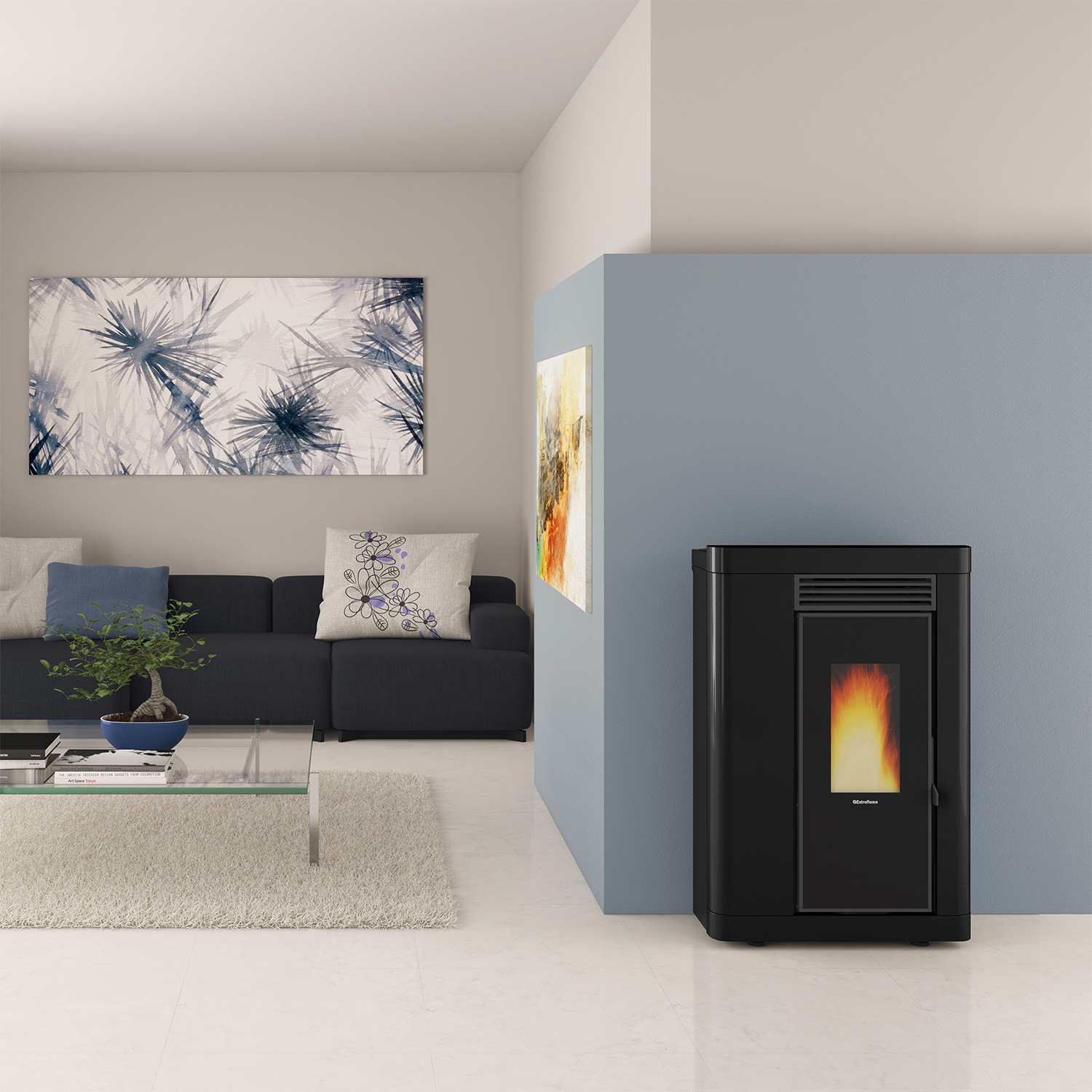 Extraflame Annabella AD EVO poêle à granulés acier noir