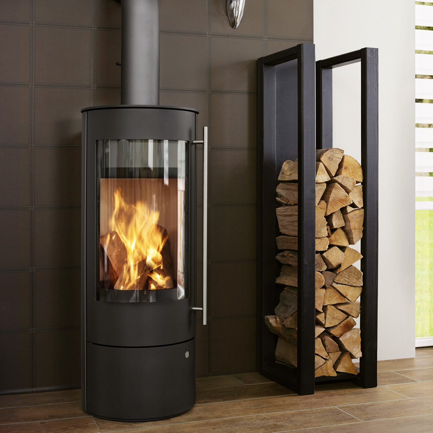 Poêle à bois Olsberg Palena Compact en acier noir