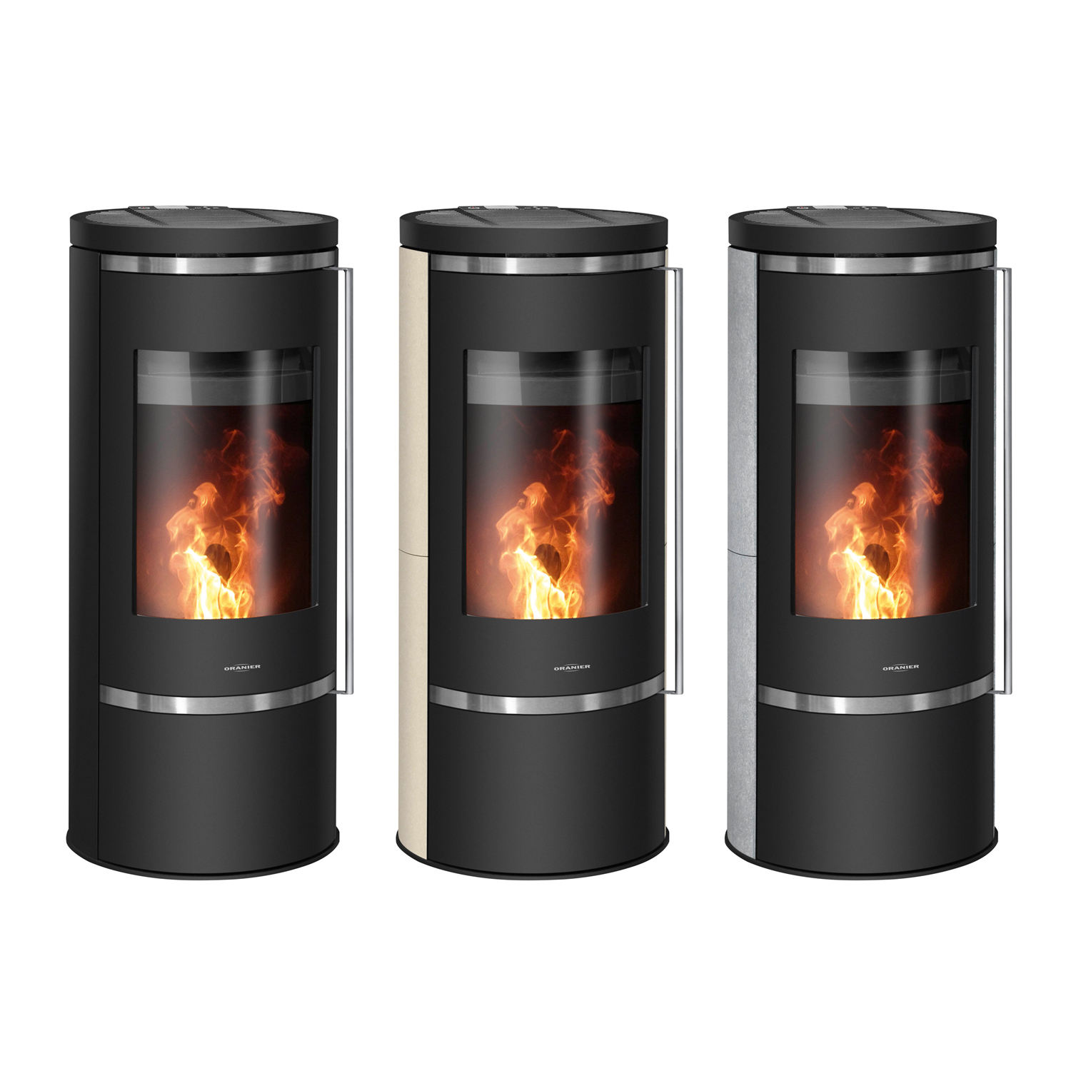 Oranier Carus 2.0 Poêle à granulés Acier Noir