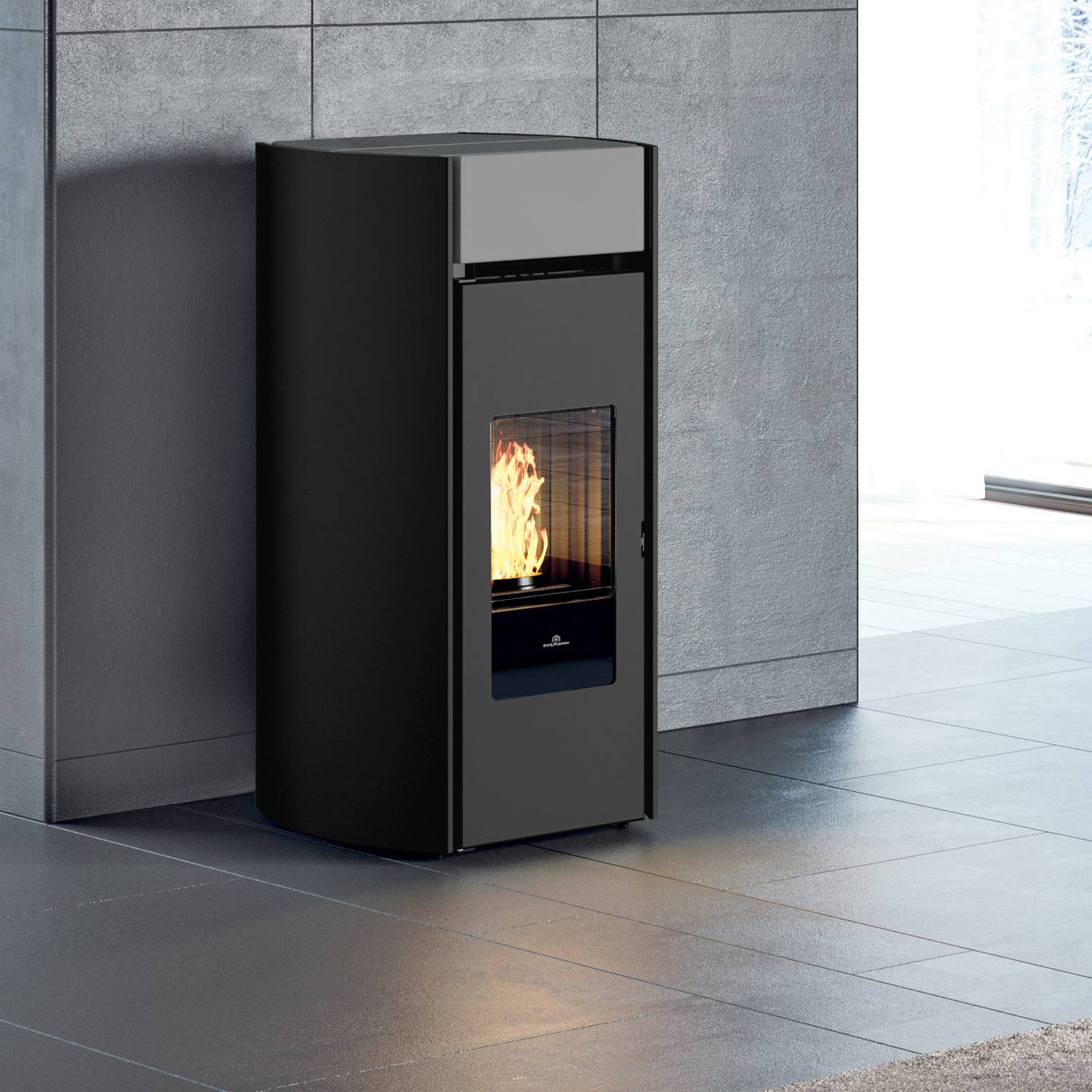 Edilkamin Myrna Q poêle à granulés céramique gris