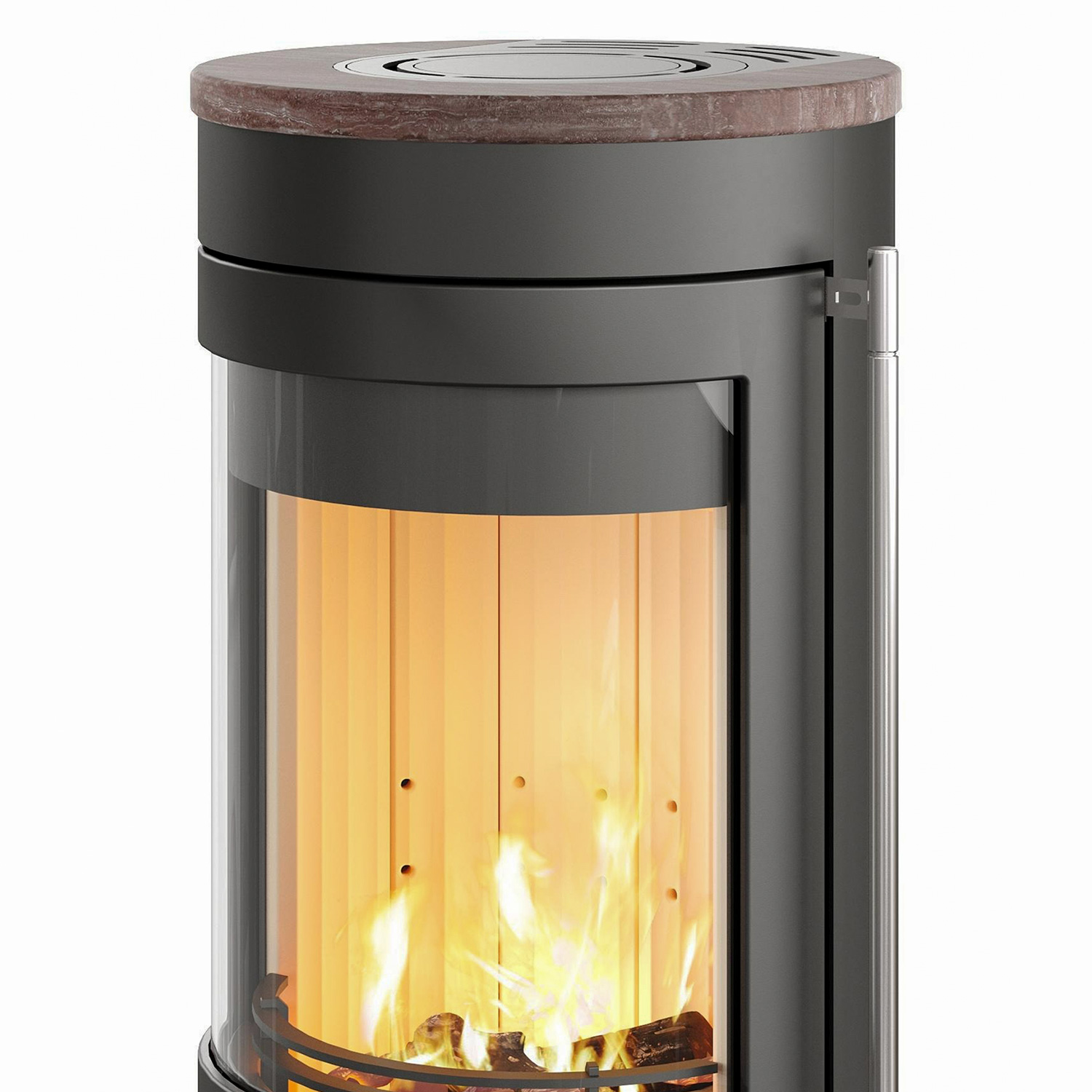 Lotus Orbis 1 poêle à bois Coffee Stone