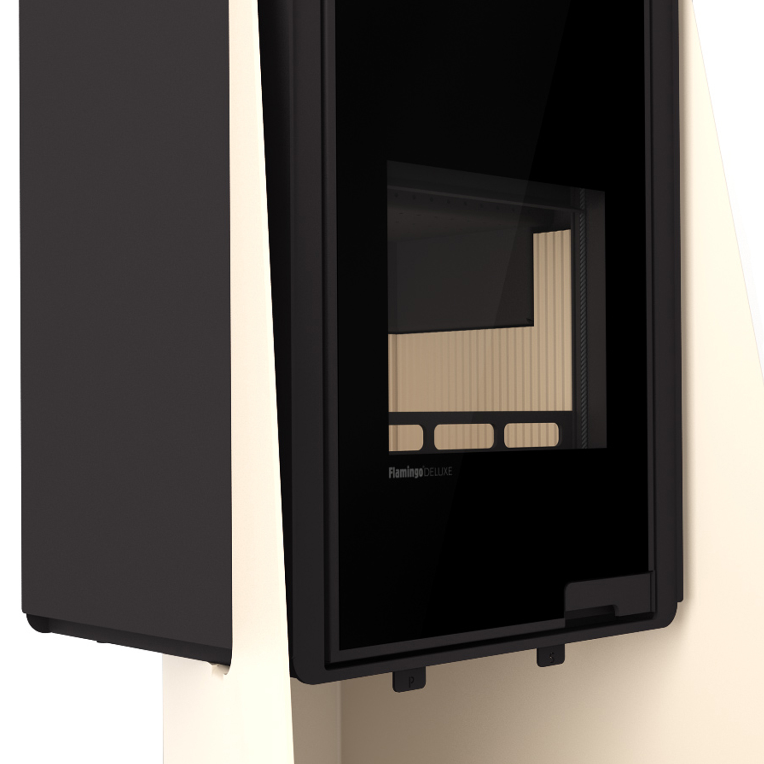 Poêle à bois HS Flamingo Deluxe Island Crème