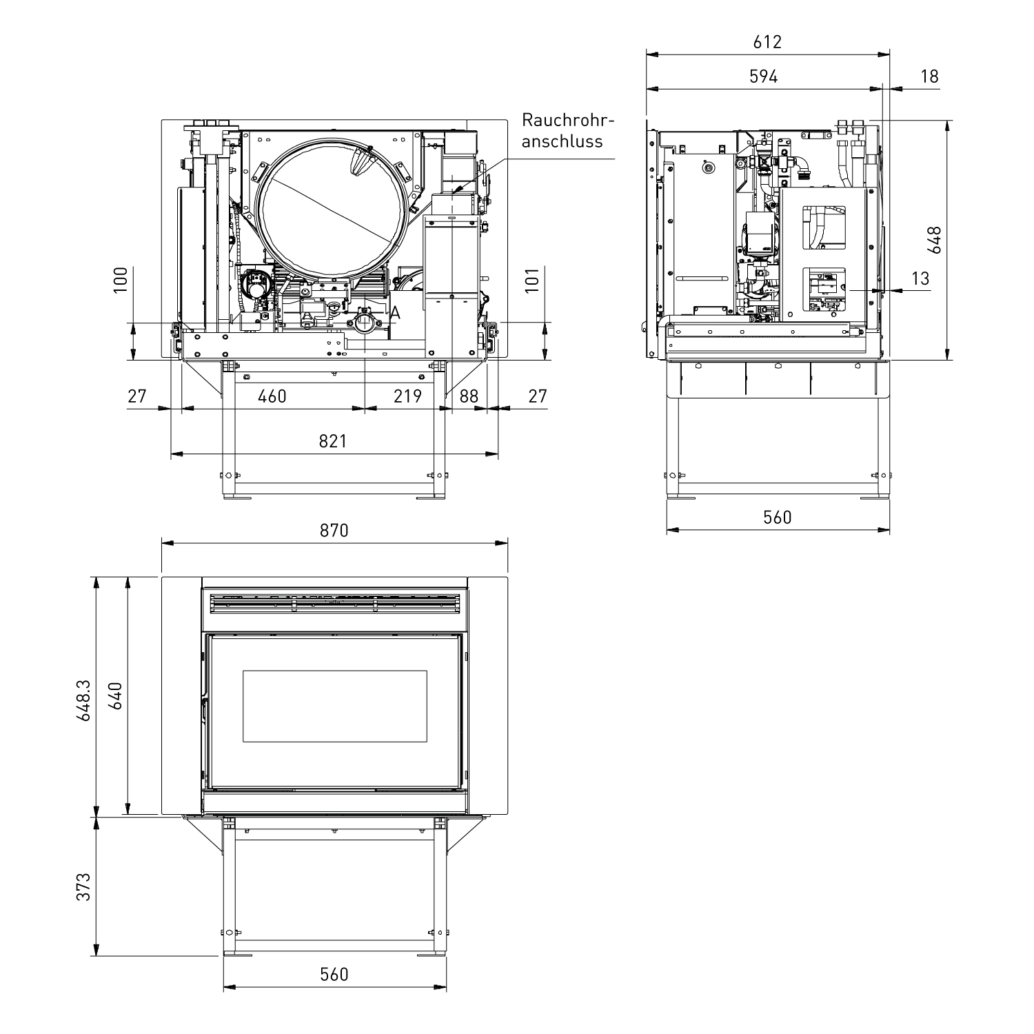 Extraflame Comfort Idro L80 Insert de cheminée à granulés avec échangeur d'eau