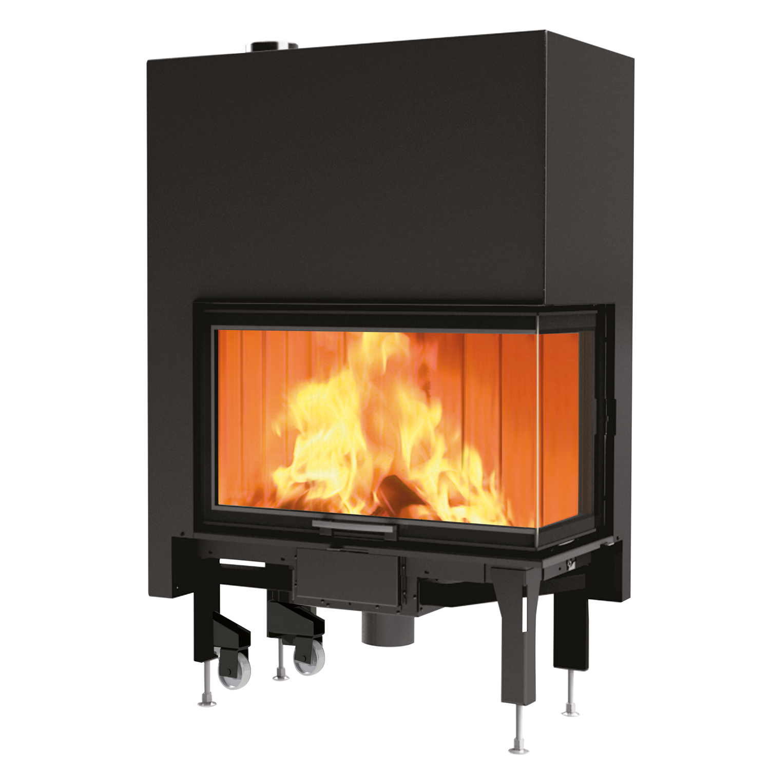 Edilkamin Windo2 75 insert de cheminée porte à gauche Edilkamin Windo2 75 insert de cheminée porte à gauche