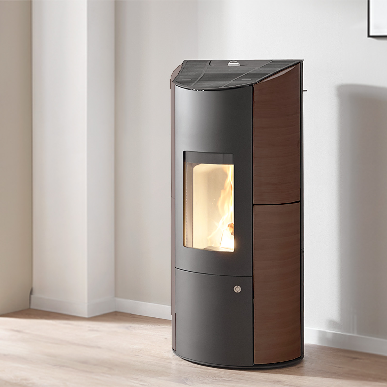 Olsberg Levana 3.0 poêle à granulés acier noir/céramique Caffe Arabica 8 kW