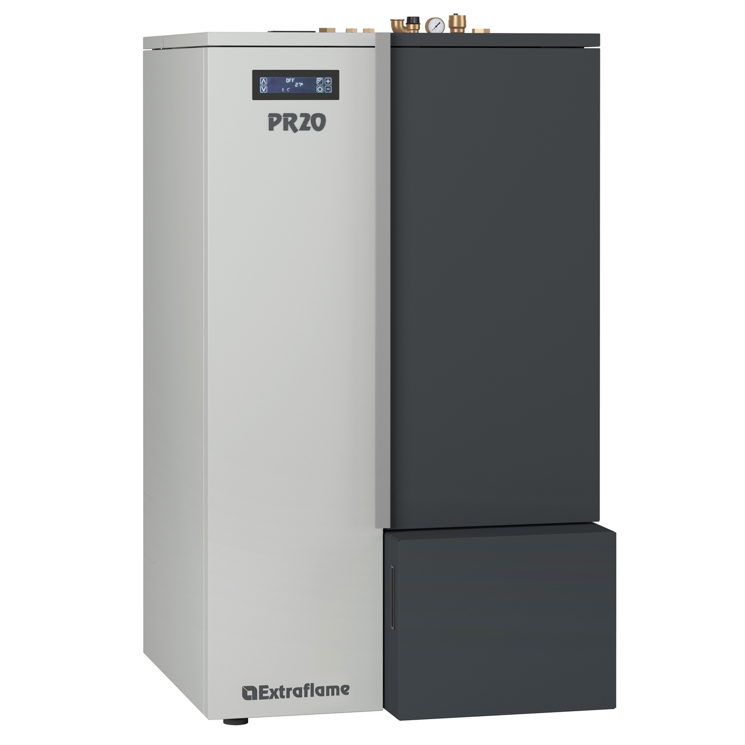 Extraflame Evolution Line PR20 Chaudière à granulés Acier Blanc-Gris