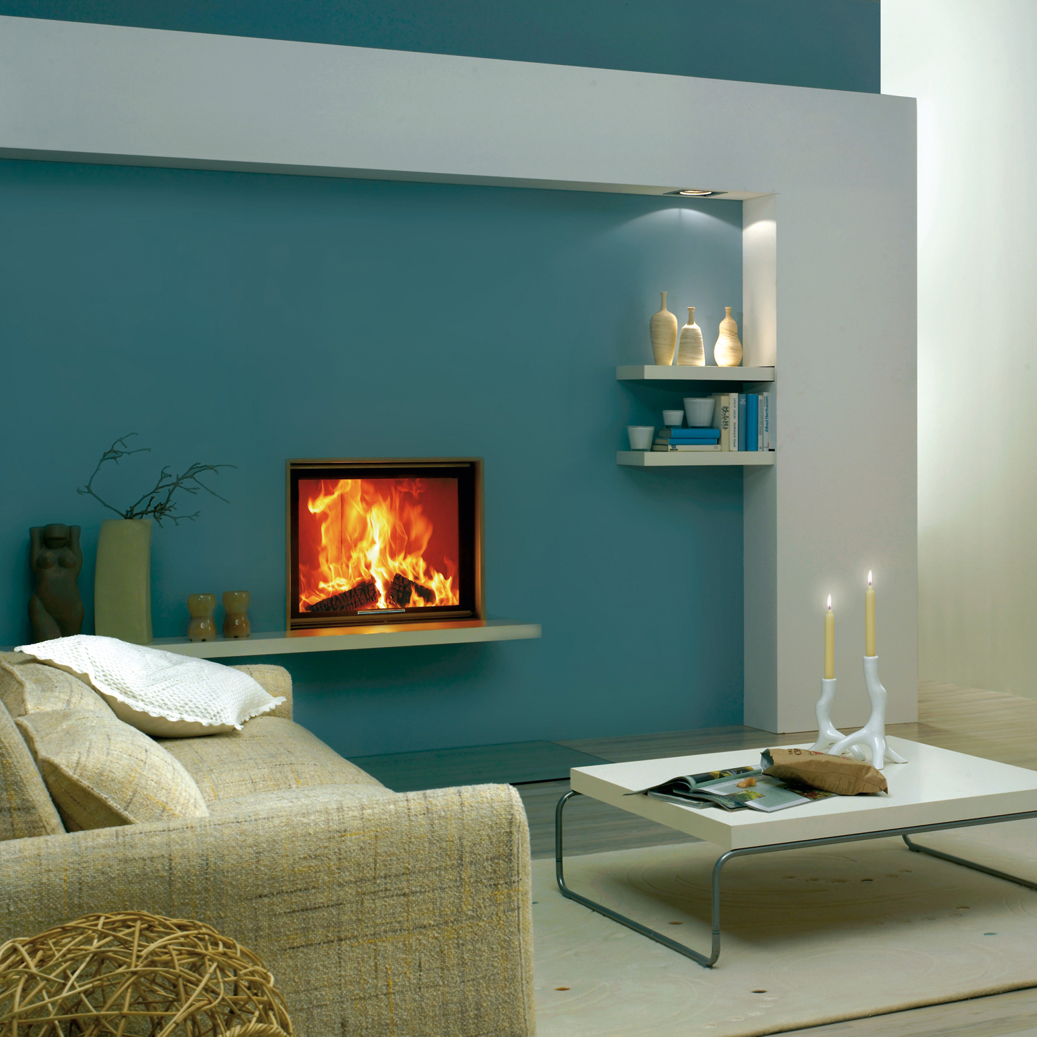 Spartherm Varia 1Vh H2O 8 kW insert de cheminée à eau