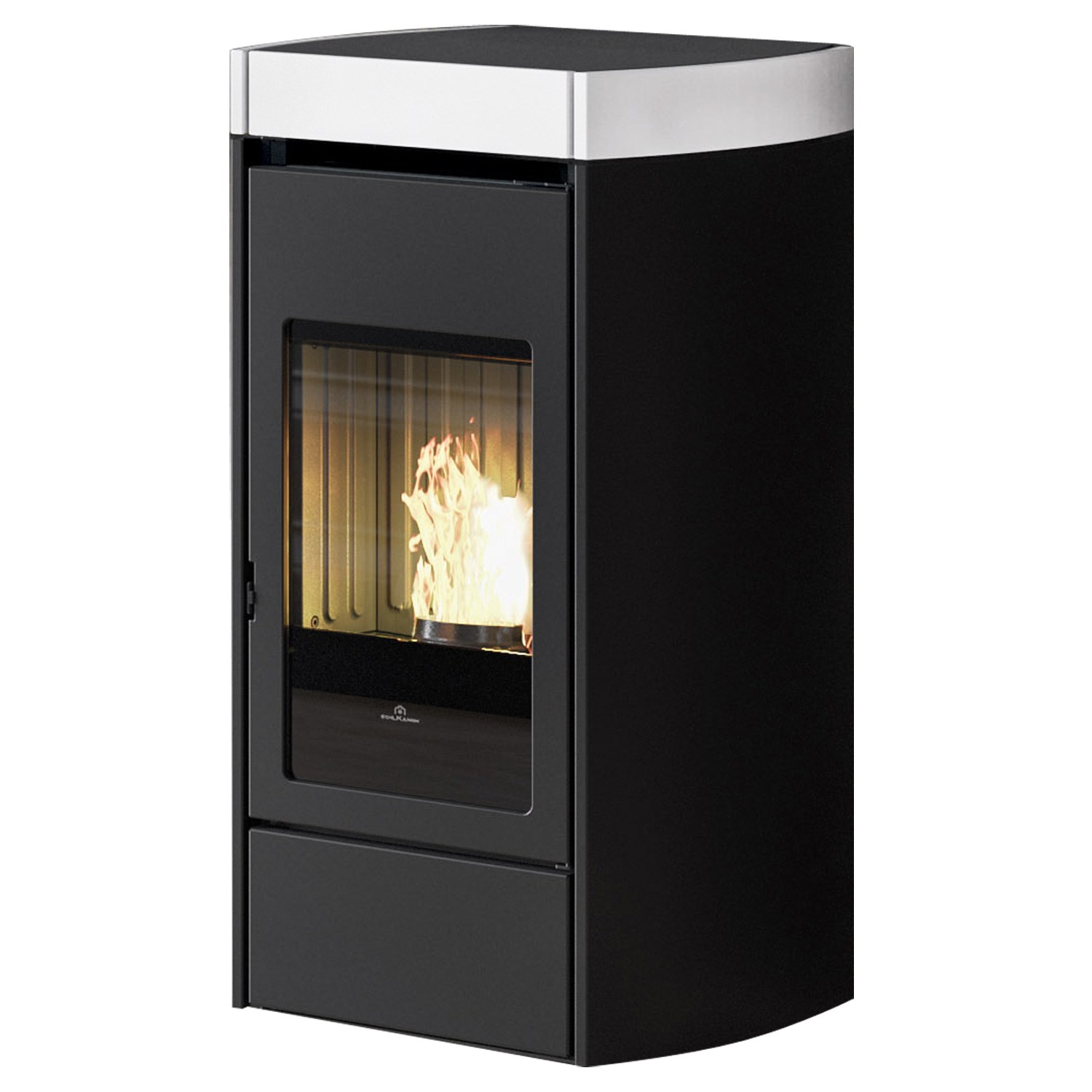 Edilkamin Lena poêle à granulés acier noir / céramique blanche 2022