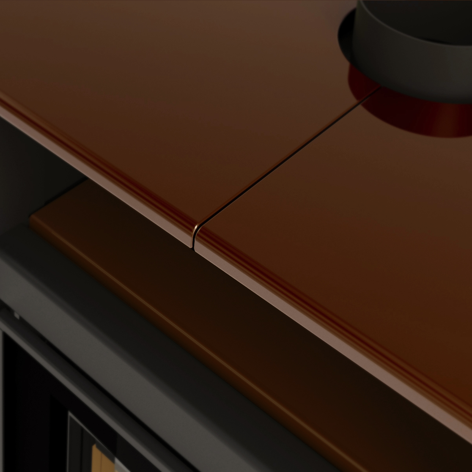 Aquaflam Vario Peru Manuel Poêle à bois avec échangeur d'eau Marron 11/5 kW