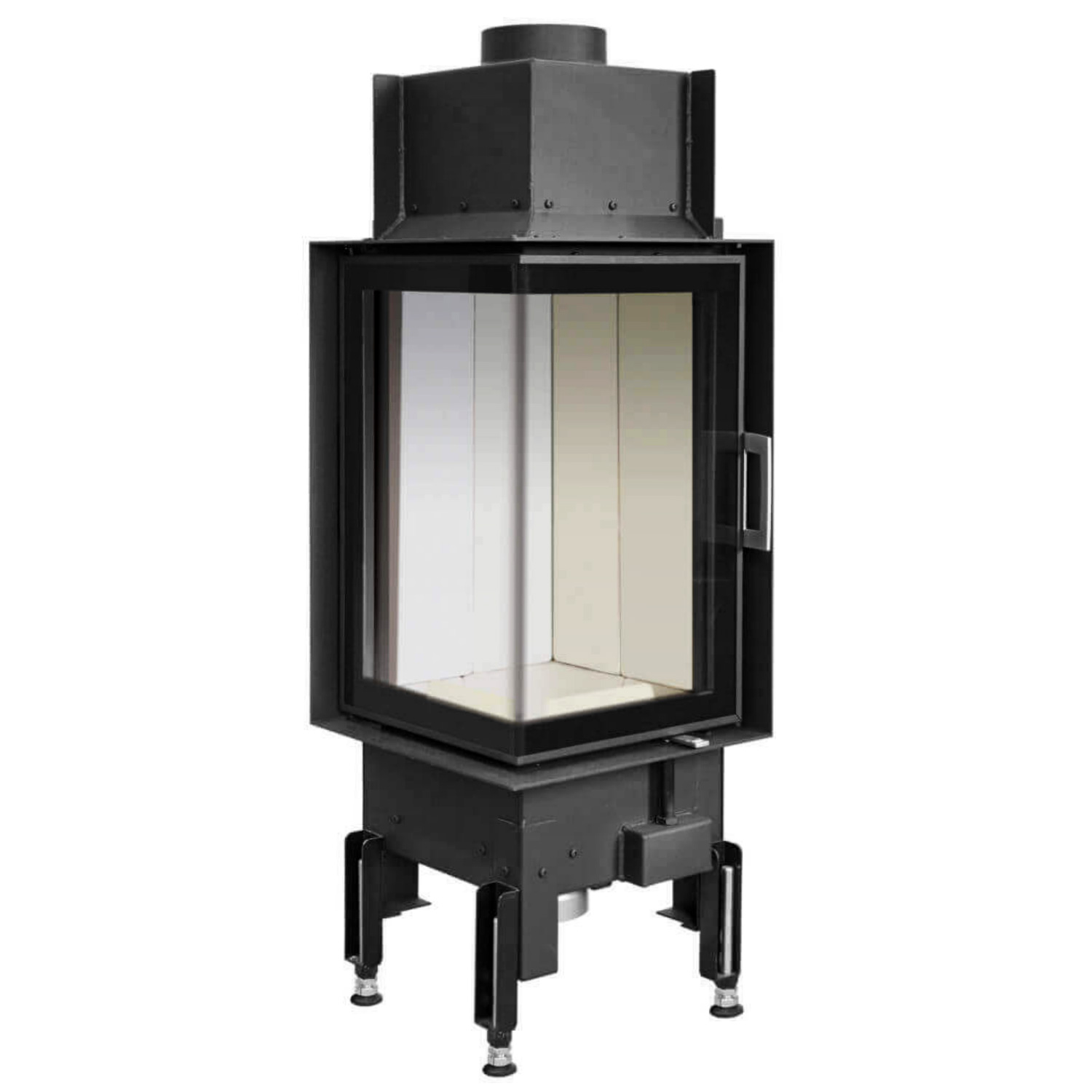 Austroflamm 38x38x57 K 2.0 Insert de cheminée angle gauche