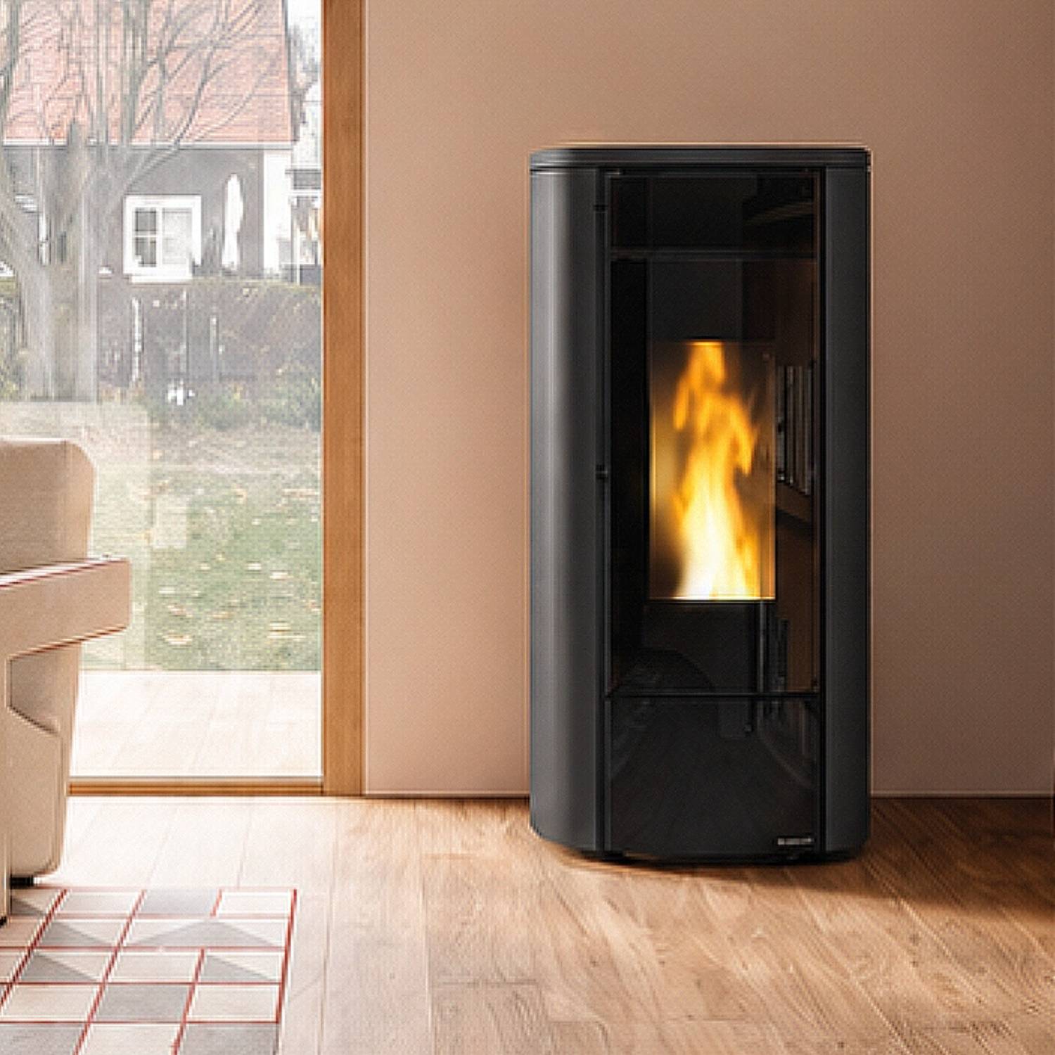 Extraflame Miriana Idro H16 Poêle à pellets blanc – hydraulique 18,4 kW