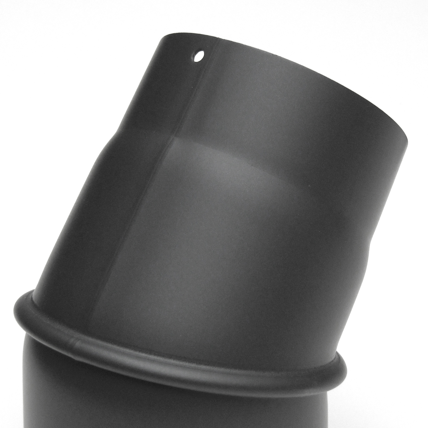 Coude de conduit de fumée Raik / Tuyau de poêle 120 mm - 0° - 45° sans ouverture de nettoyage gris fonte