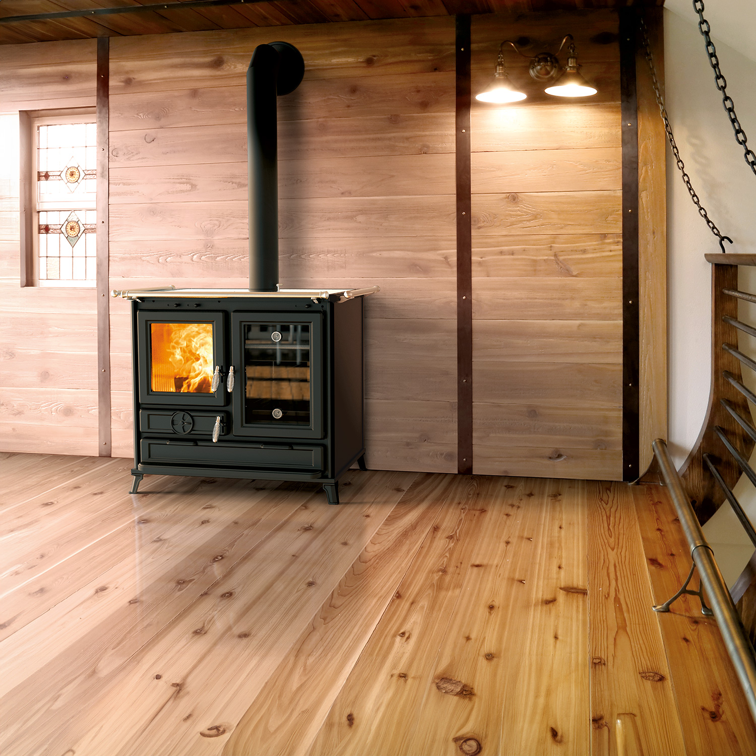Thermorossi Margot Evo6 cuisinière à bois anthracite