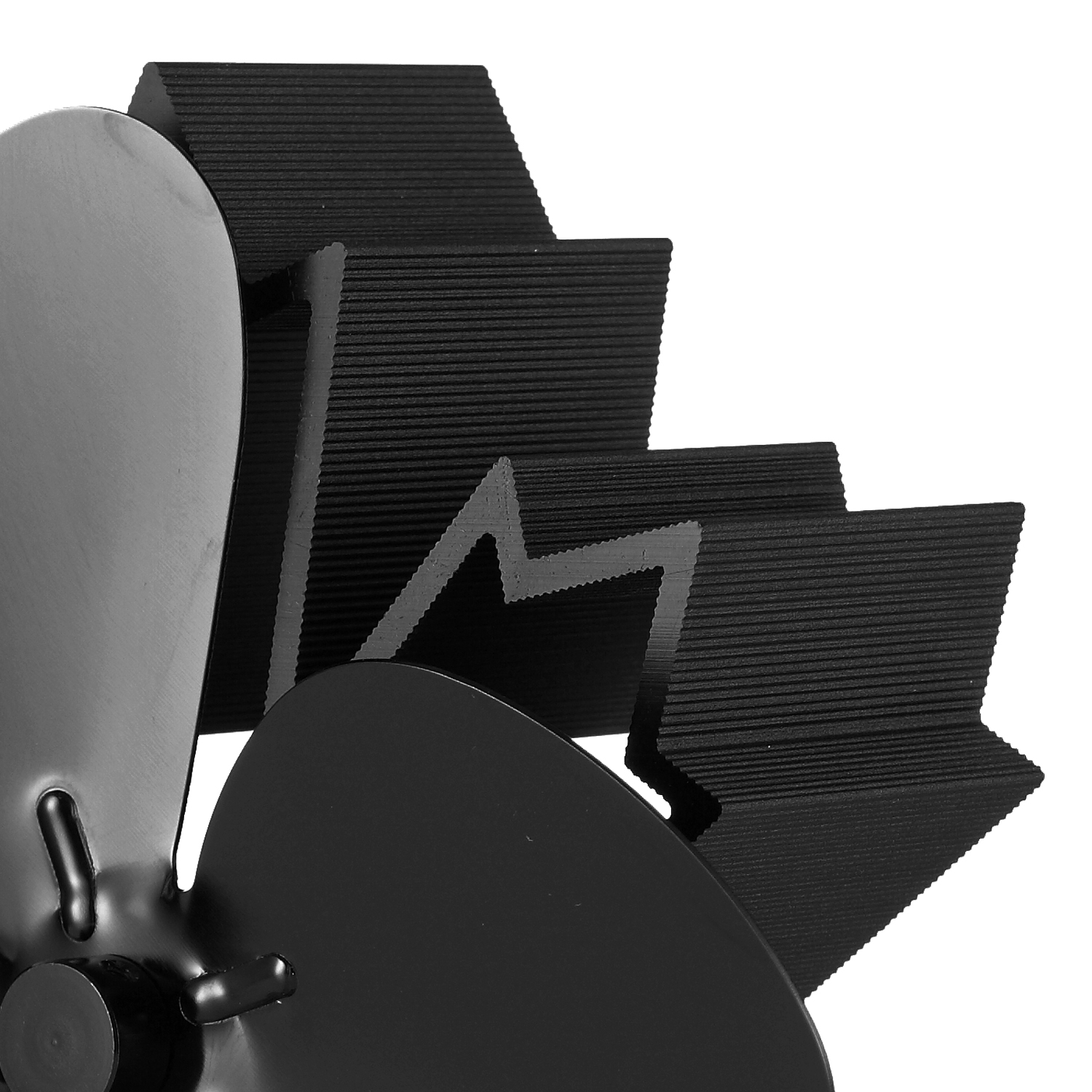 Ventilateur de cheminée Raik, ventilateur de poêle, ventilateur silencieux et sans électricité pour cheminées, avec 4 pales.