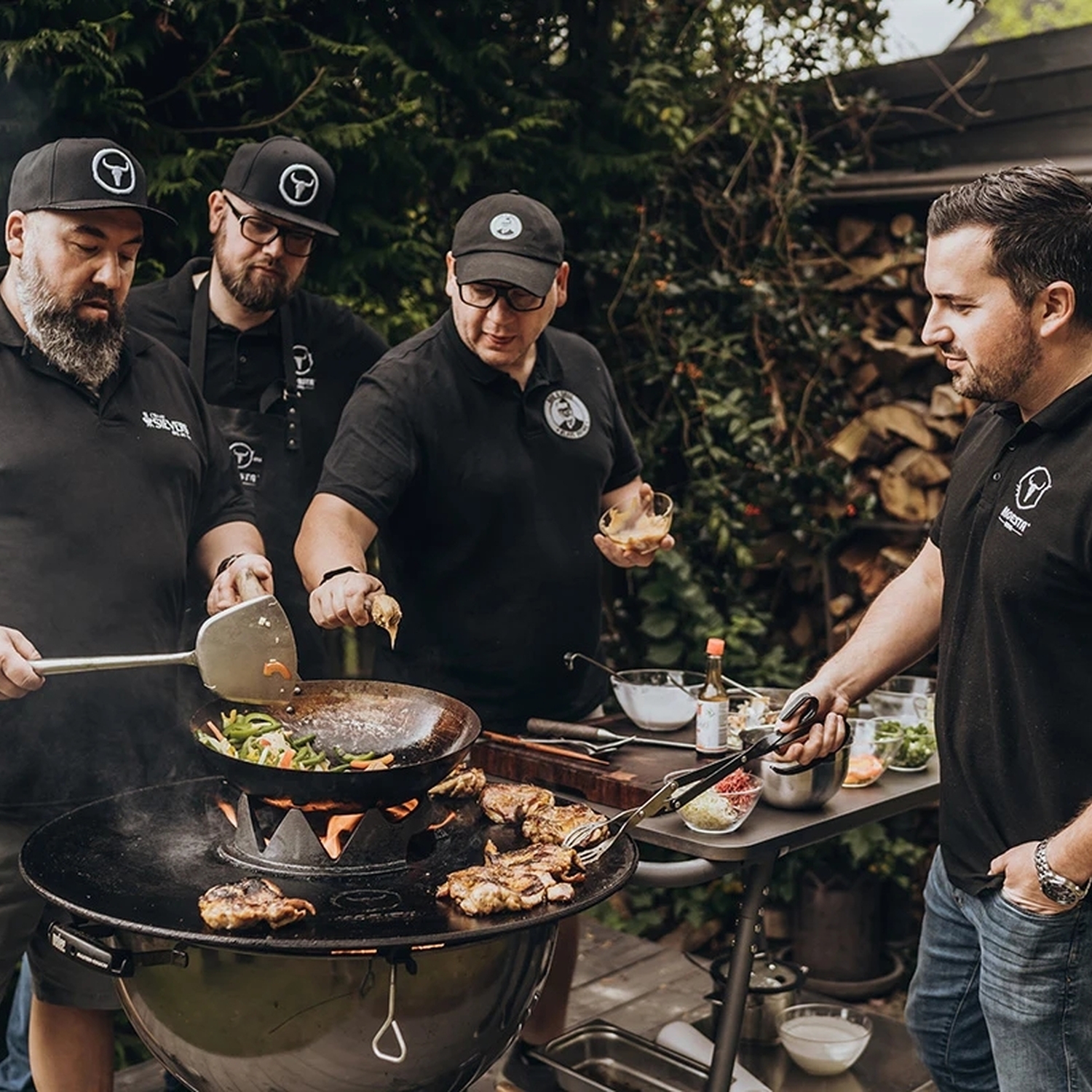 Moesta couronne wok pour disque BBQ