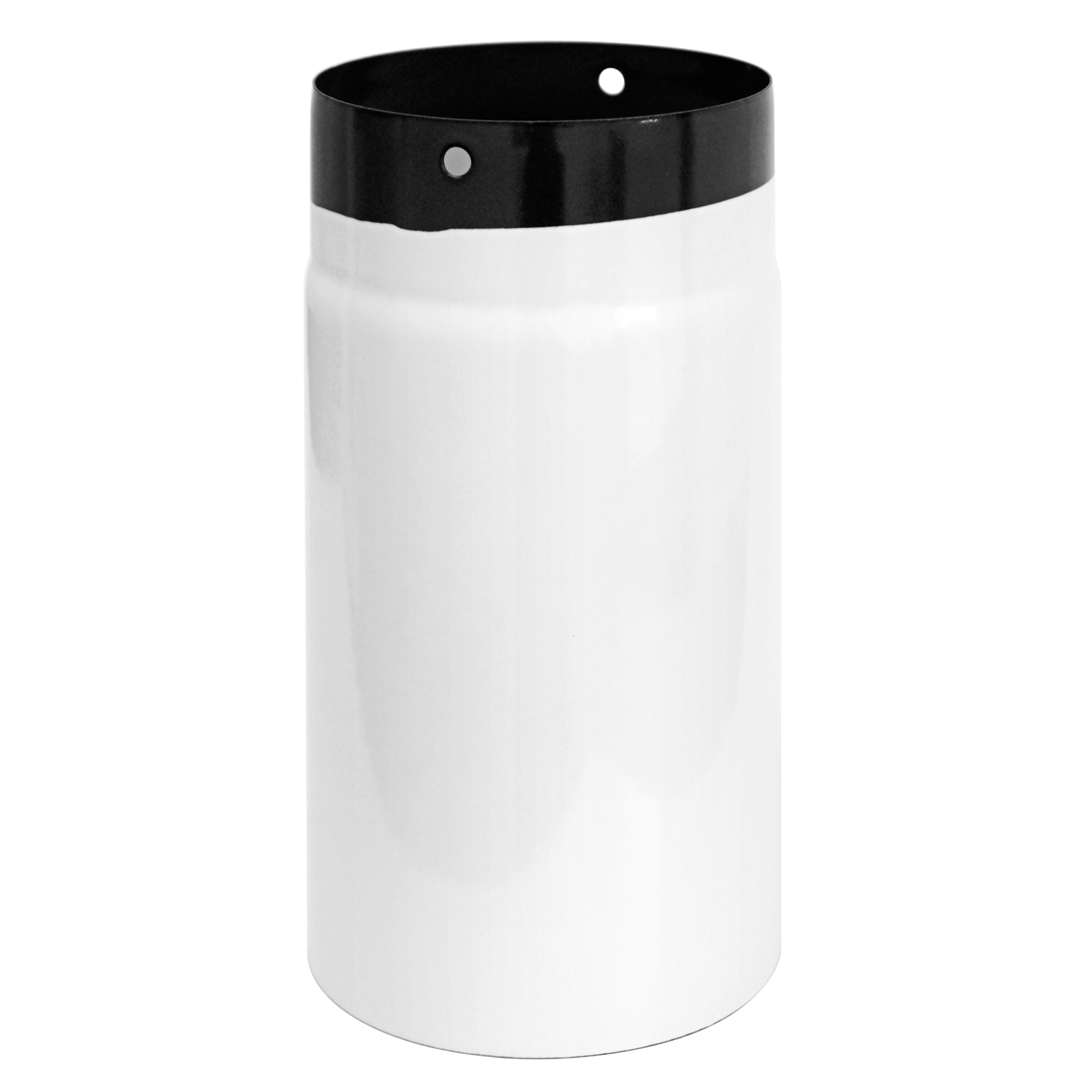 Tuyau de fumée / Tuyau de poêle émaillé 150 mm - 250 mm Blanc