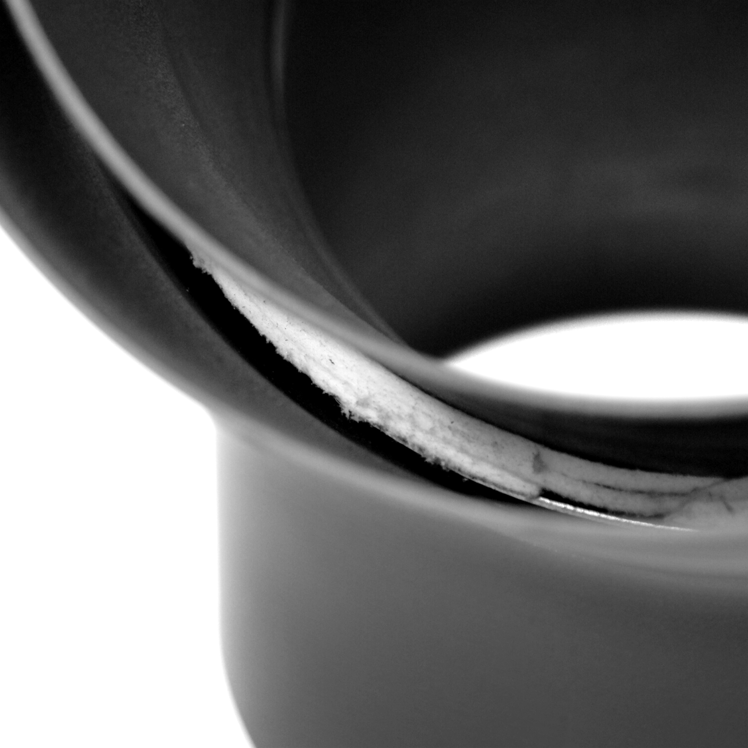 Coude de conduit de fumée / Tuyau de poêle Izoker double paroi avec isolation, diamètre 150 mm, 45°, noir