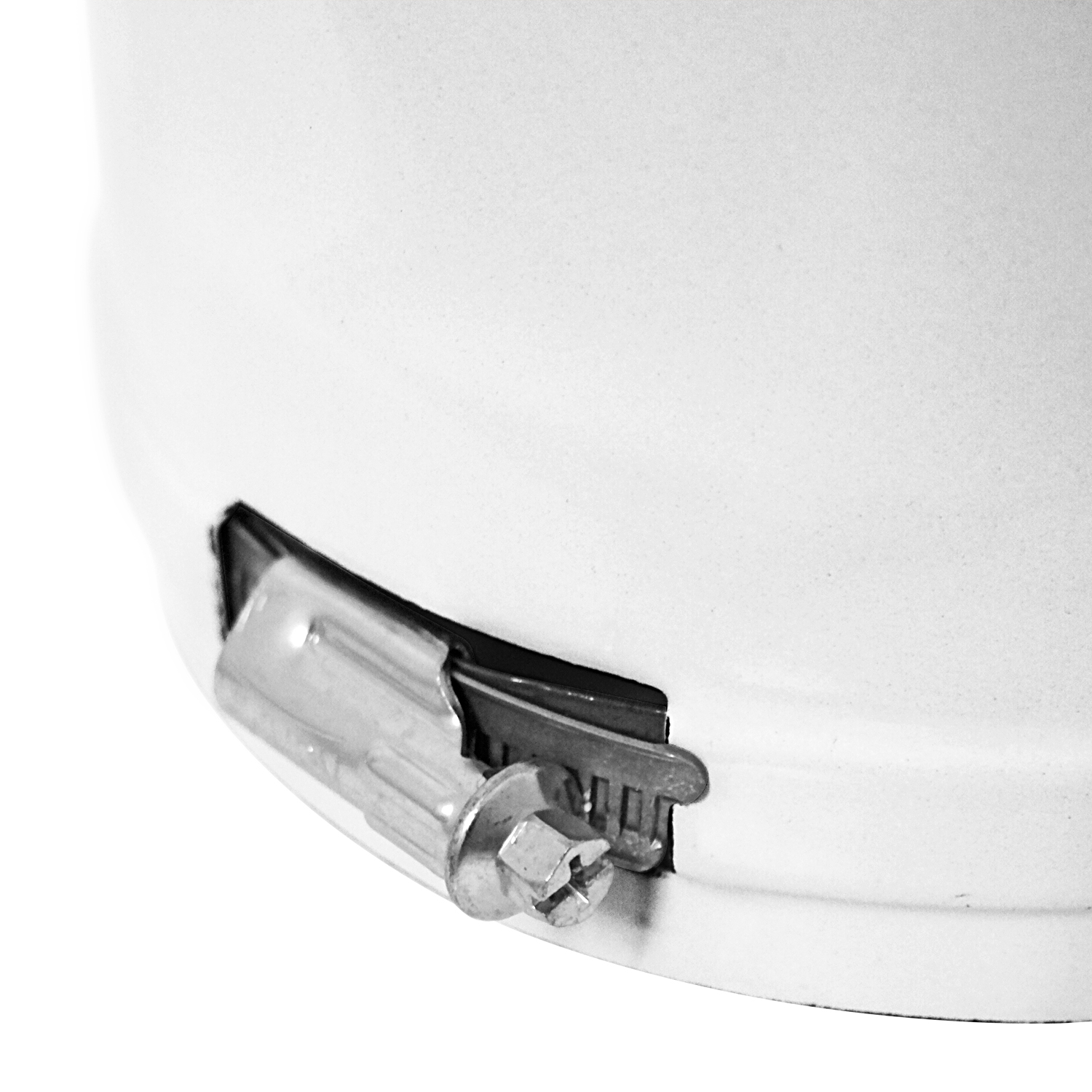 Tube de raccordement / Tuyau de poêle émaillé 150 mm - Tube télescopique blanc