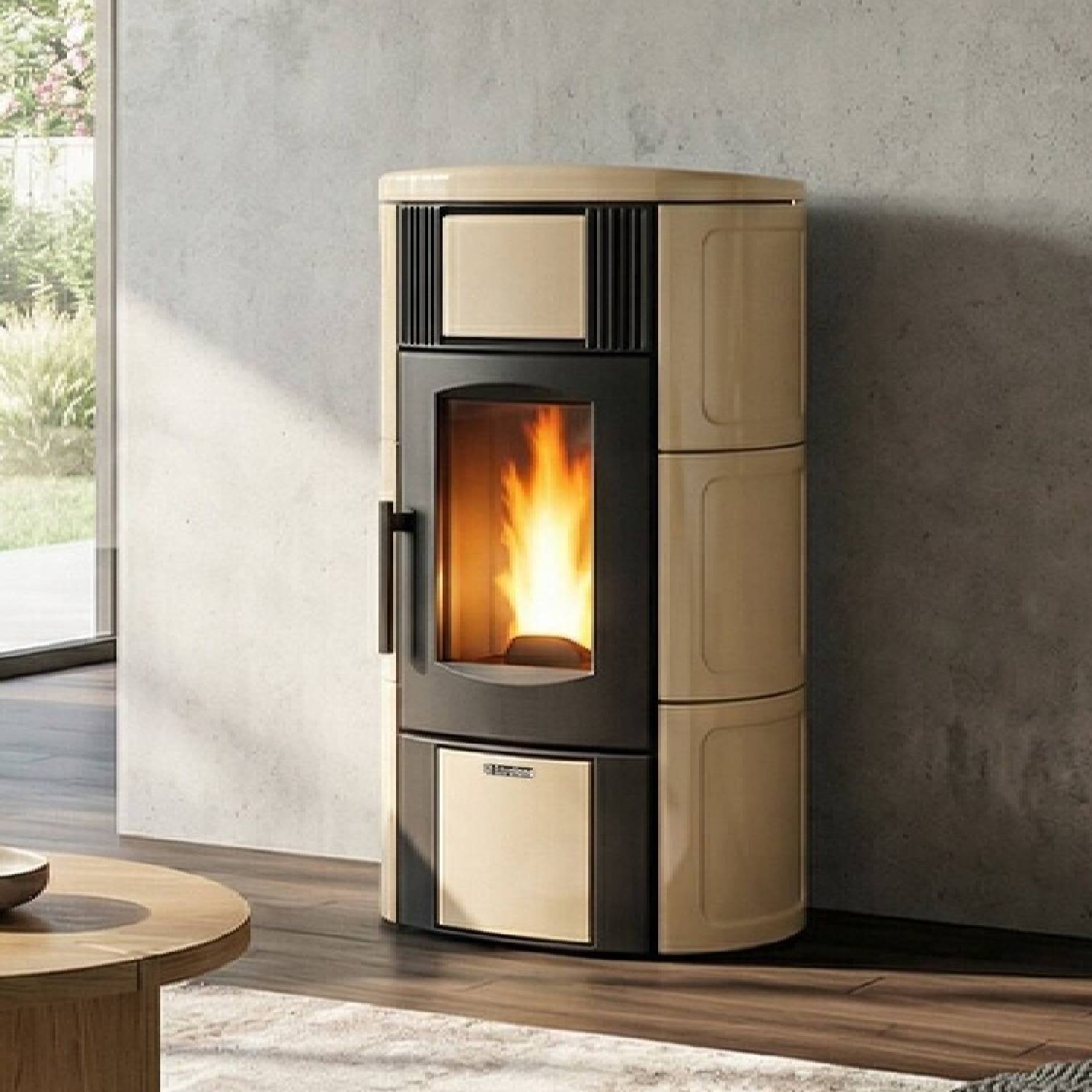 Extraflame ISIDE IDRO 5.0.16 - Pergament Beige poêle à granulés bouilleur