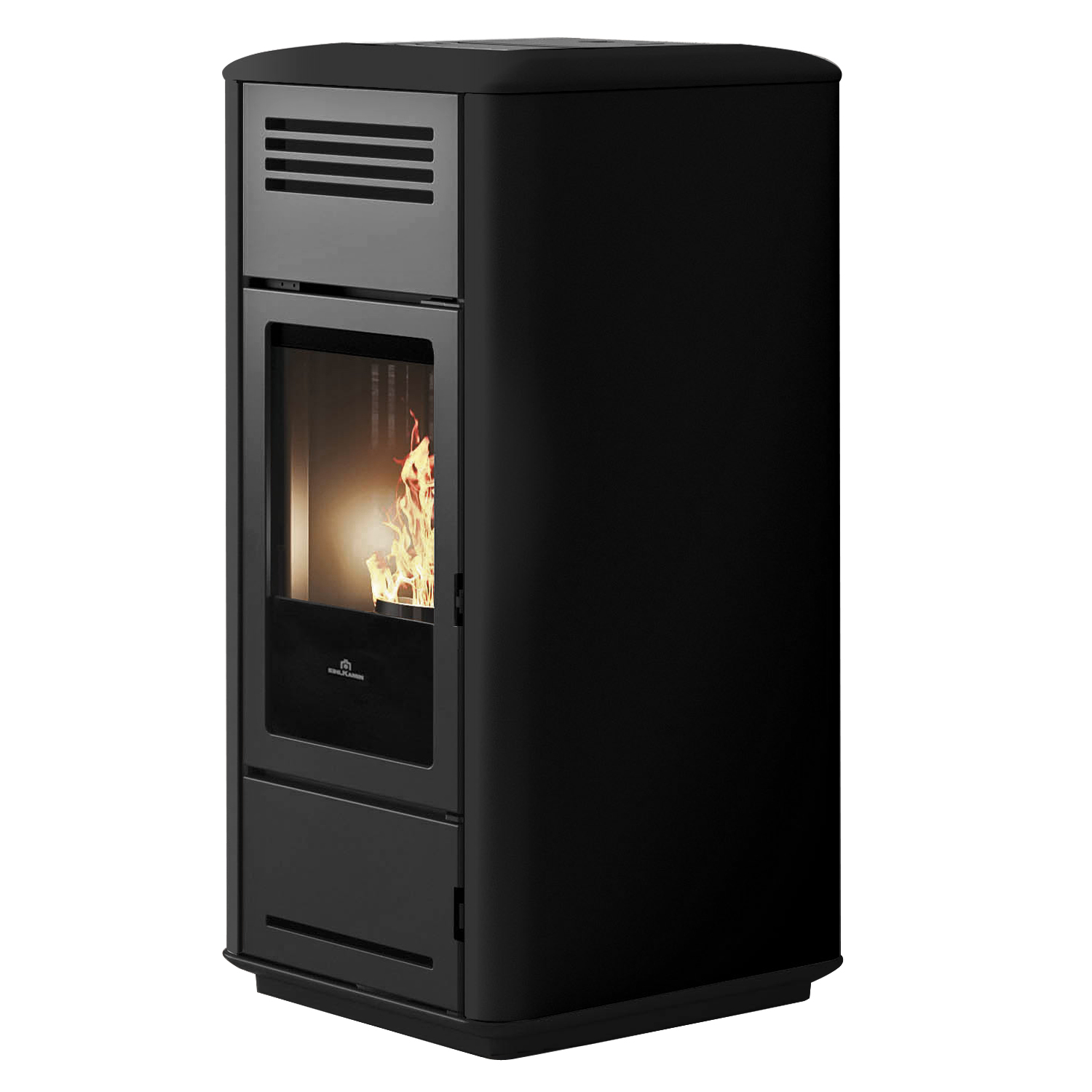 Edilkamin Milla H 15 Evo poêle à granulés hydro acier noir brillant