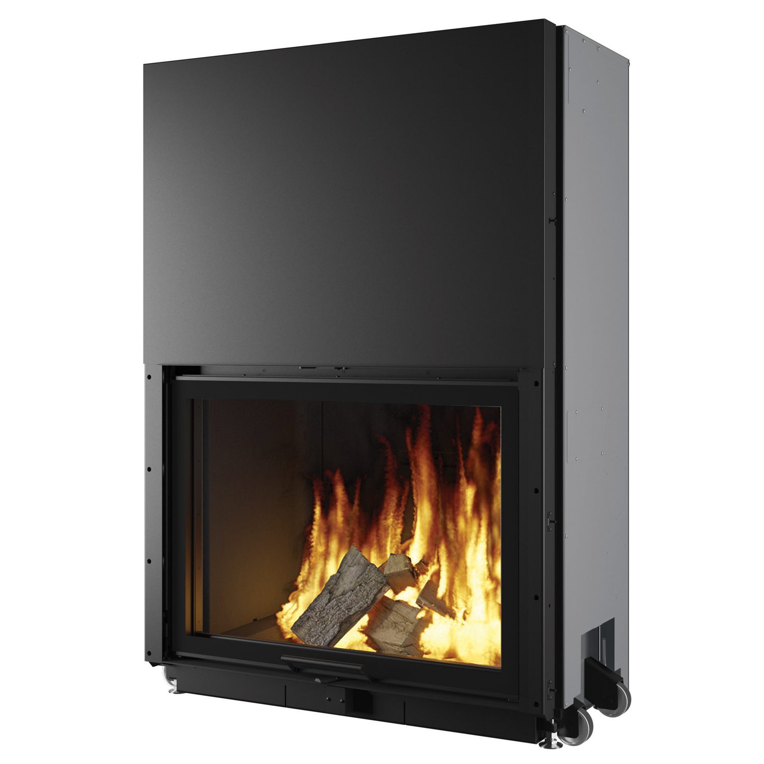 Edilkamin Windo 90 Insert de cheminée Foyer Noir Edilkamin Windo 90 Insert de cheminée Foyer Noir
