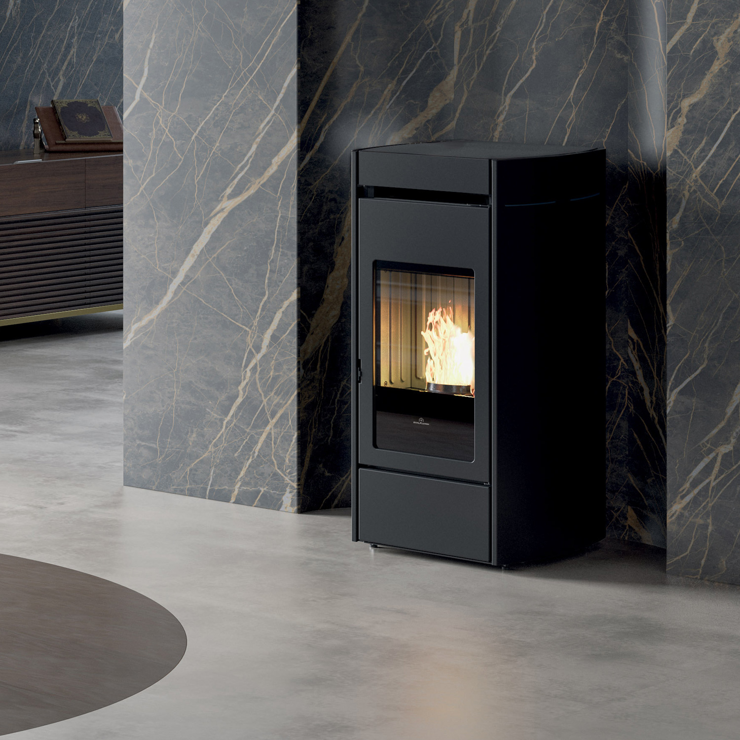 Edilkamin Lena Plus Poêle à granulés Acier Noir 2022 Edilkamin Lena Plus Poêle à granulés Acier Noir 2022