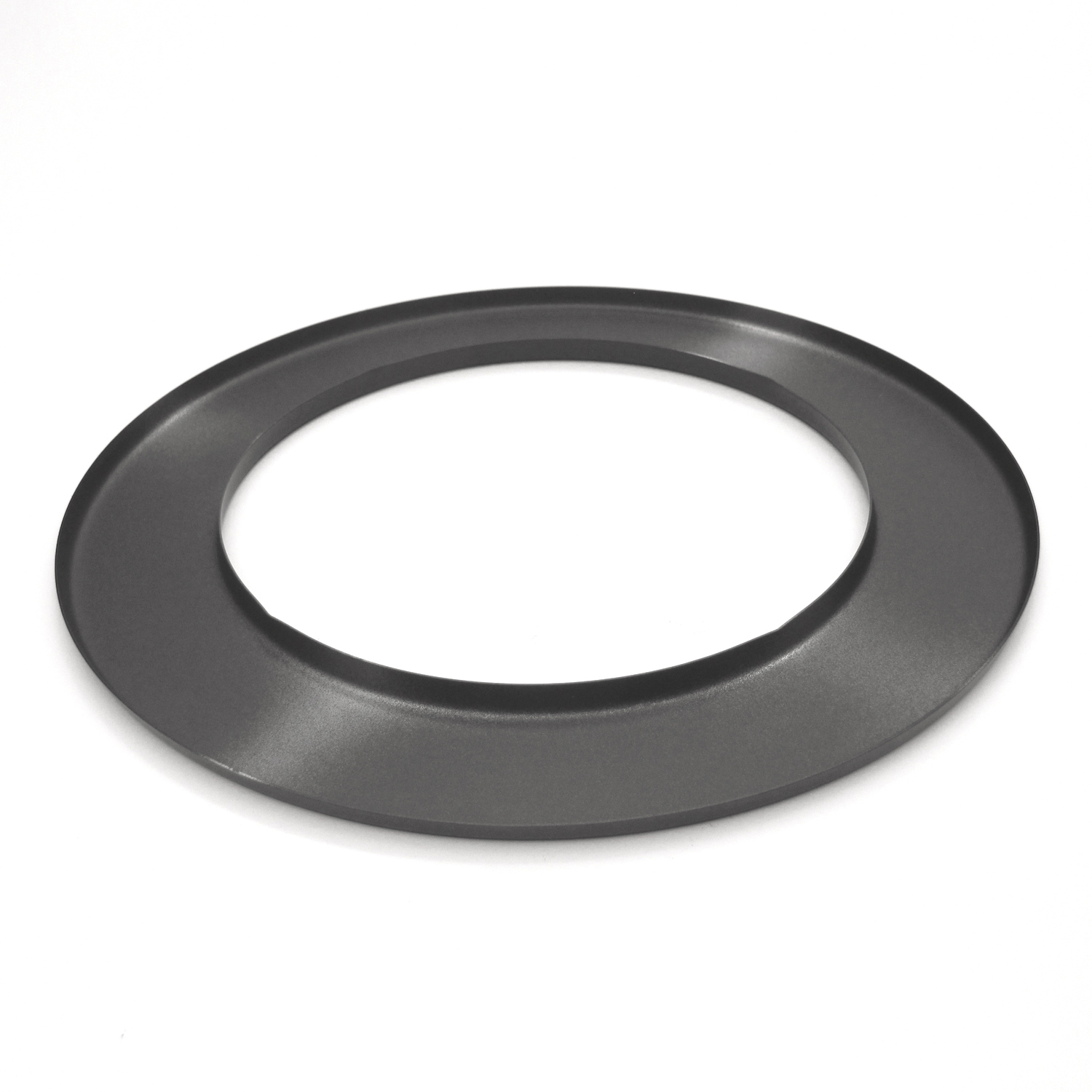 Raik Basic Rosette murale120mm gris fonte 3cm pour tuyau de fumée / conduit de fumée