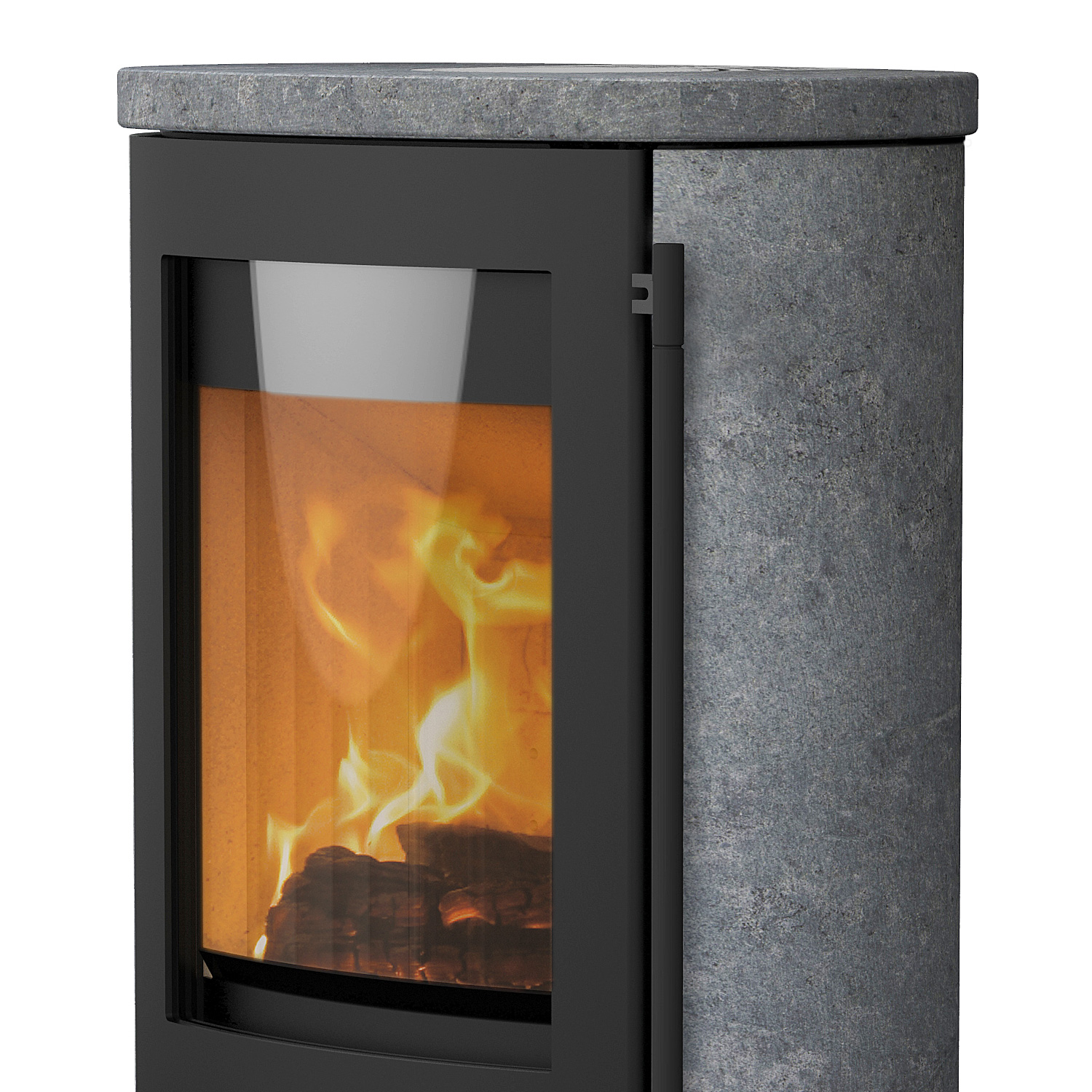 Lotus Jubilee 25 poêle à bois acier noir / pierre ollaire, DIBt