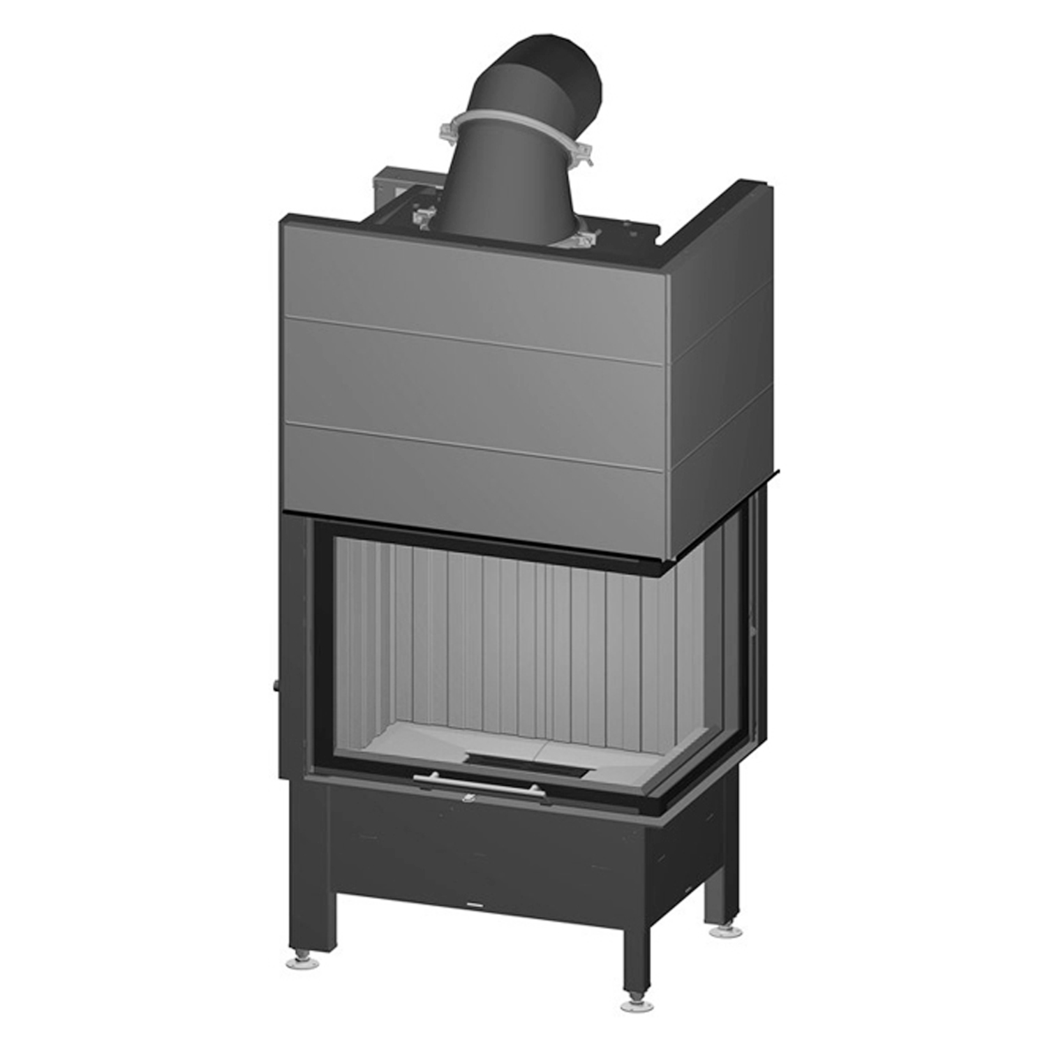 Spartherm Varia 2Rh H2O insert de cheminée à eau d'angle