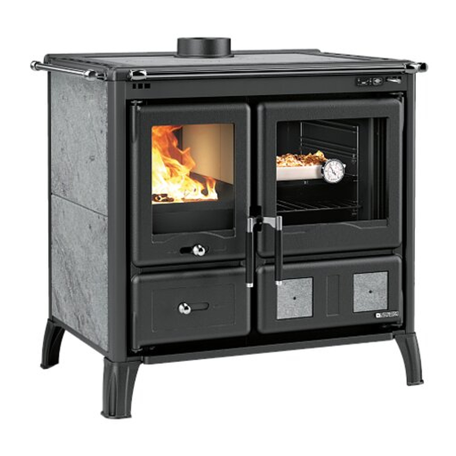 La Nordica GARDENIA.16 PETRA - Cuisinière à bois en pierre naturelle