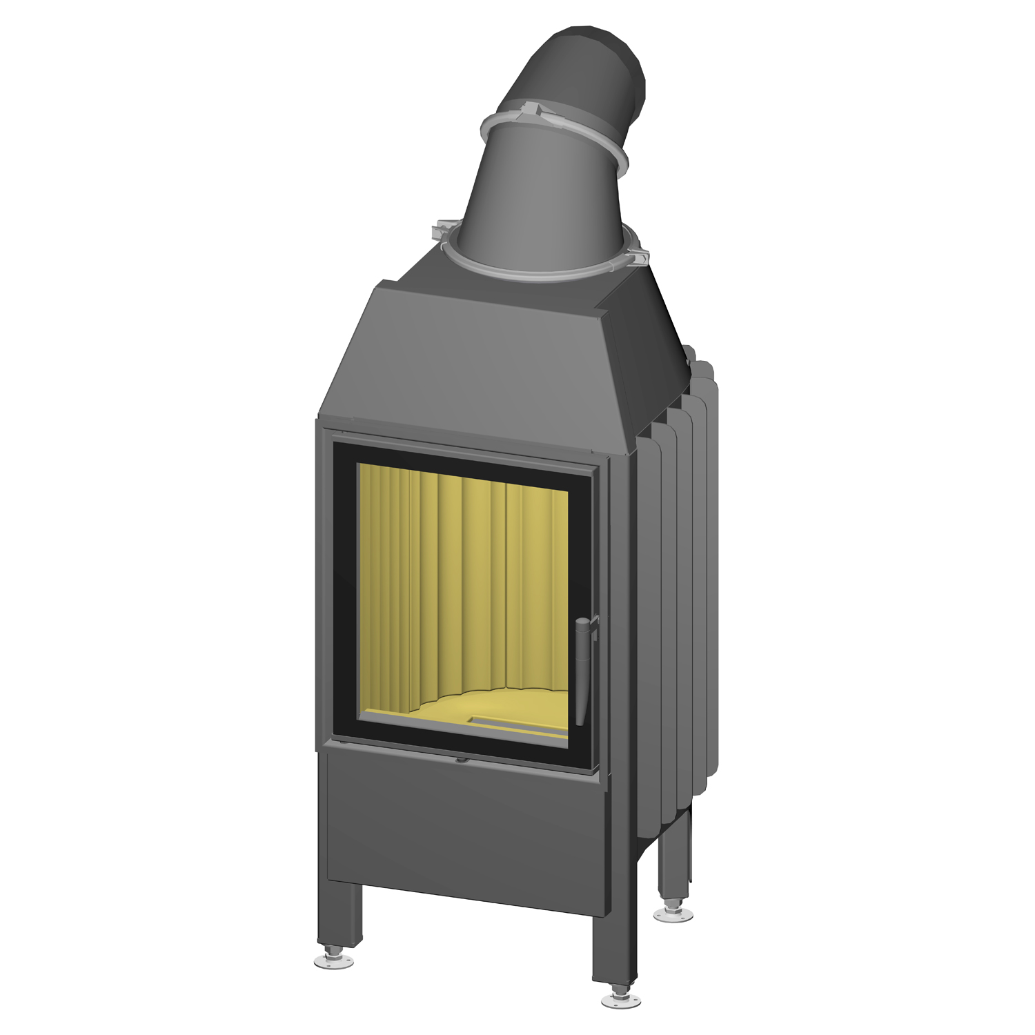 Spartherm Mini Z1-4S insert de cheminée 10 kW 51 cm à gauche
