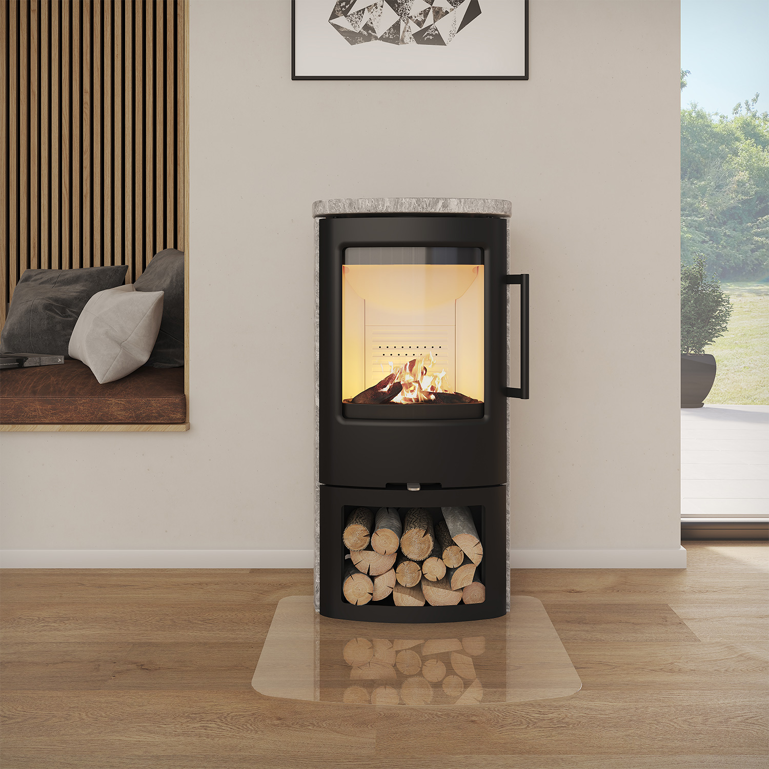 TermaTech TT44S Poêle à bois en stéatite