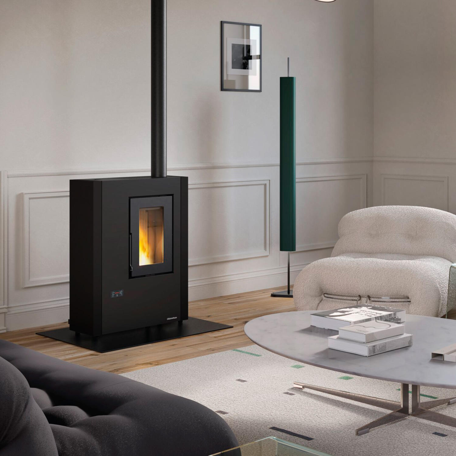 Extraflame Luisella 5.0 Maxi poêle à granulés noir