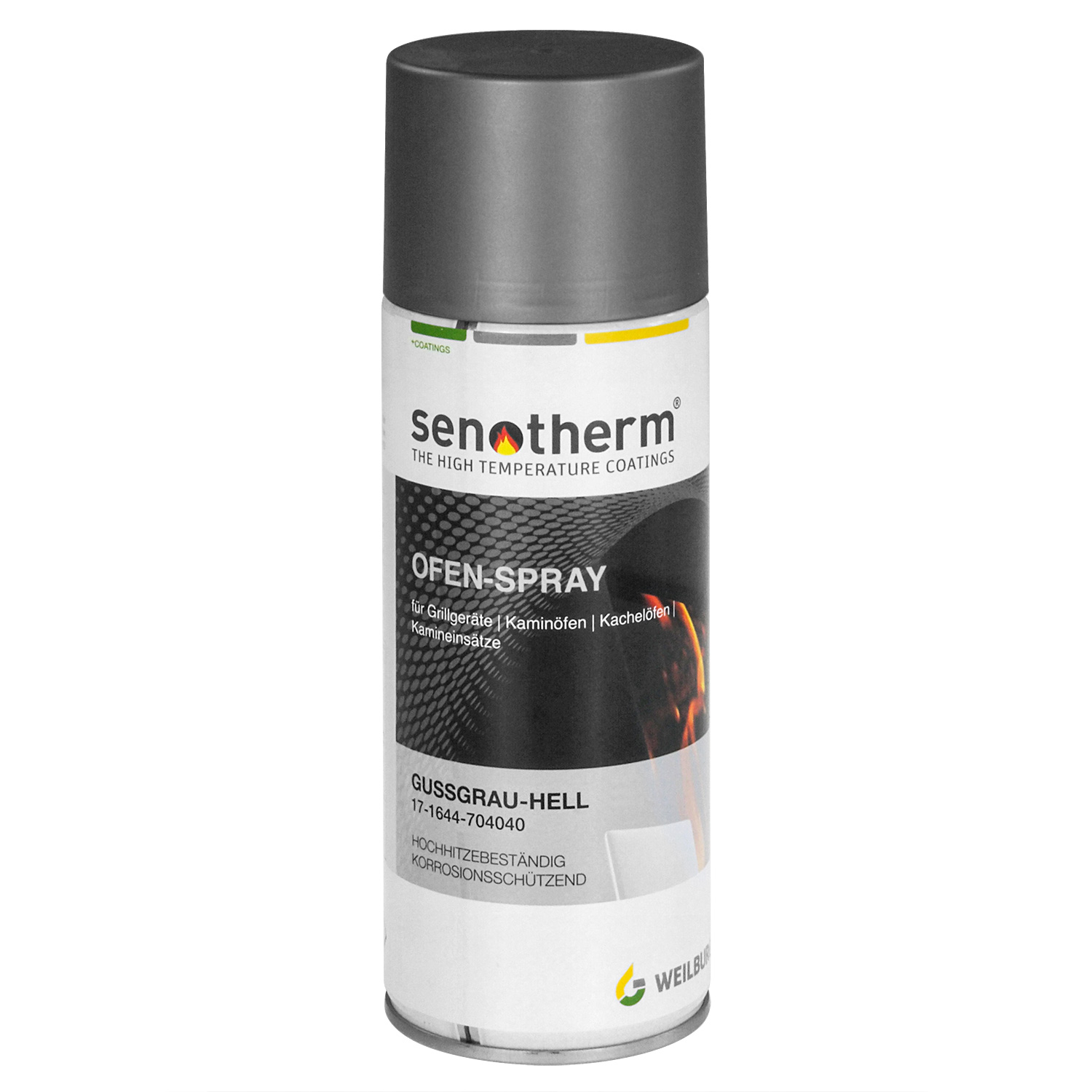 raik Spray pour poêle en aérosol 400 ml Senotherm Gris Fonte Clair