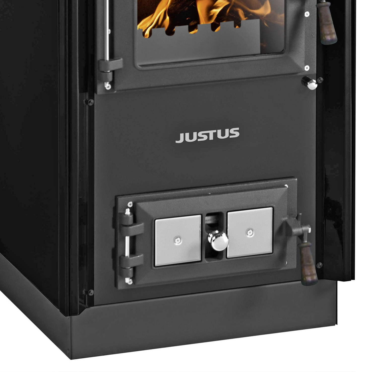 Justus Rustico-50 2.0 Poêle de cuisine Noir