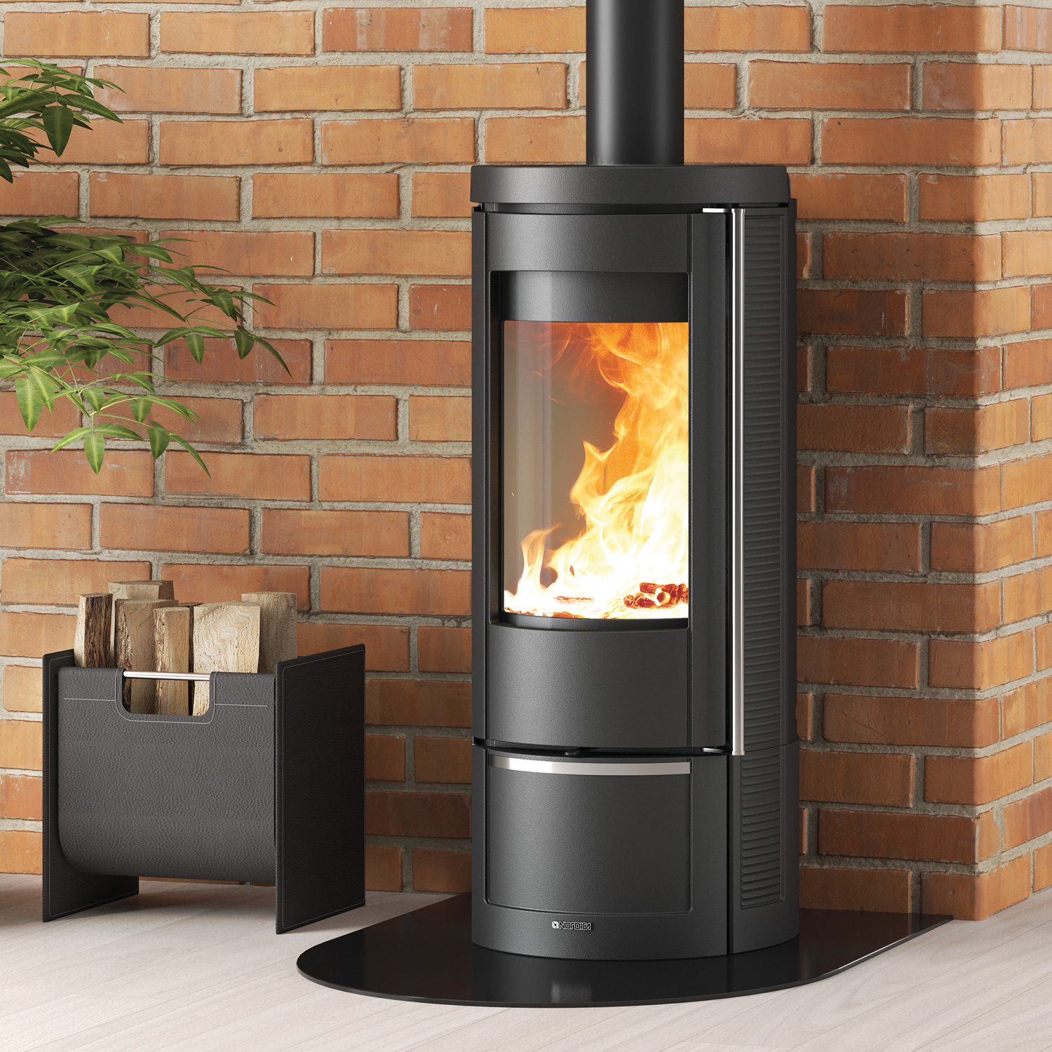 La Nordica Marlena 5.0 Poêle à bois en fonte noire La Nordica Marlena 5.0 Poêle à bois en fonte noire