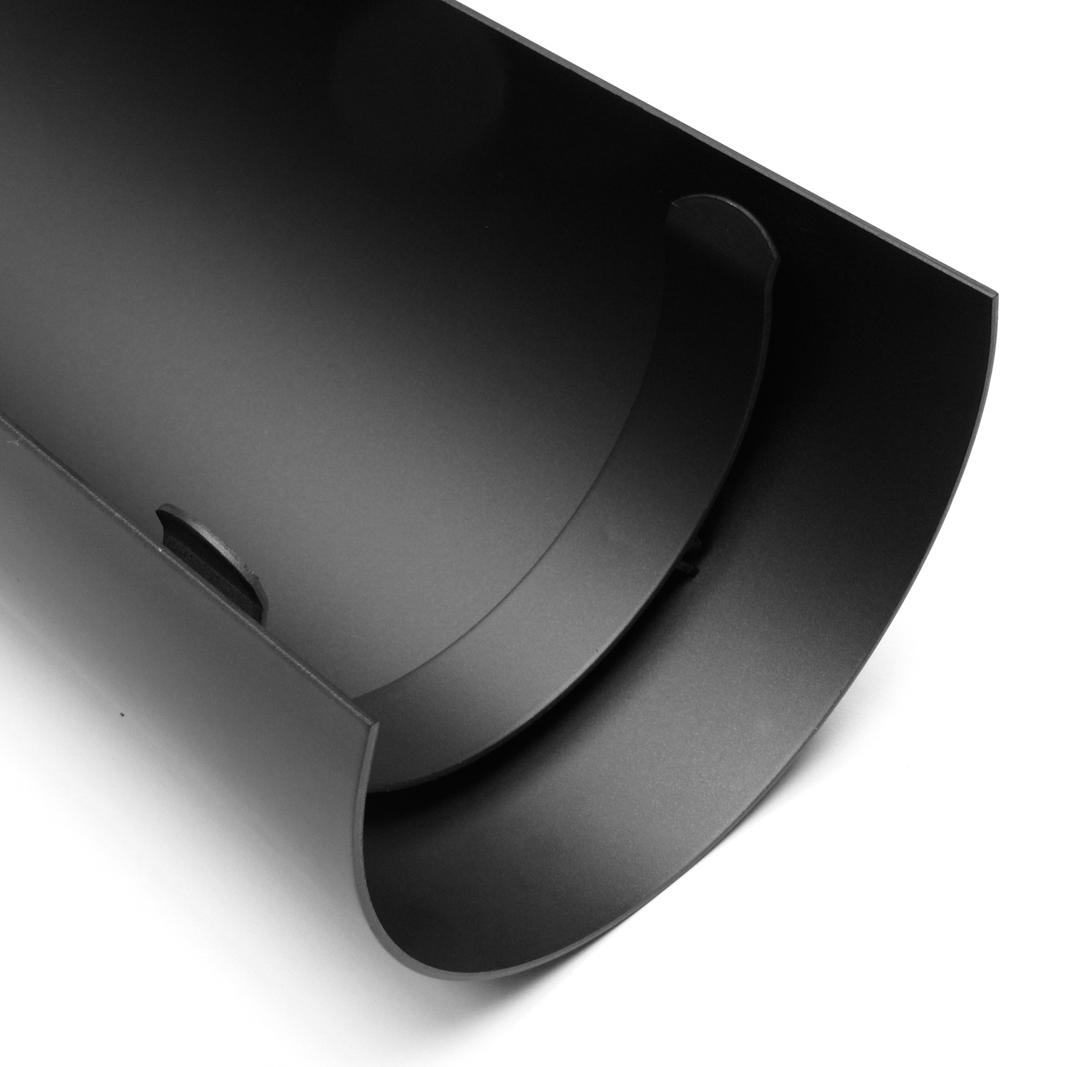 Raik Basic écran thermique 180mm noir L : 460mm pour tuyau de fumée / conduit de fumée