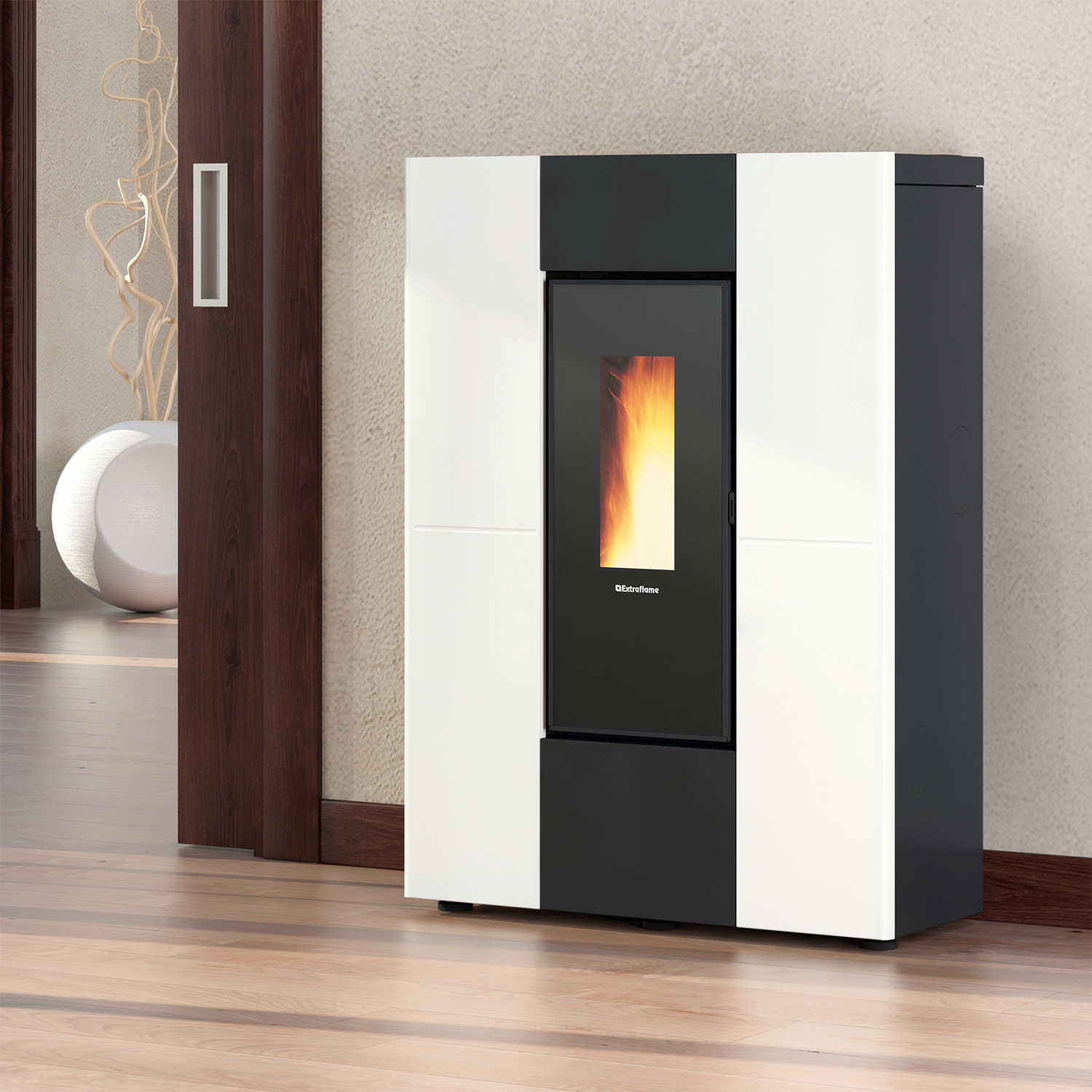 Extraflame Marilena Plus 5.0.16 poêle à granulés acier blanc