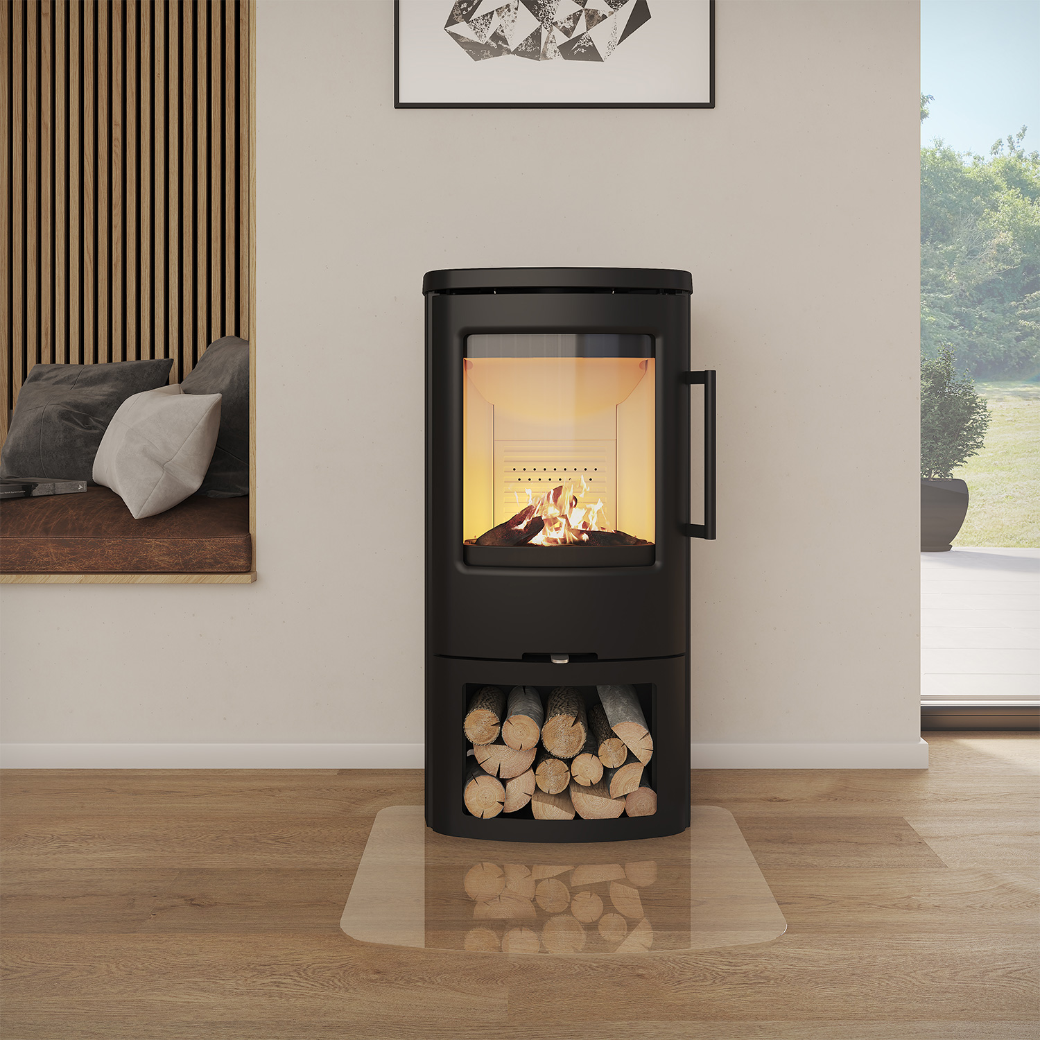 Poêle à bois TermaTech TT44 Acier Noir