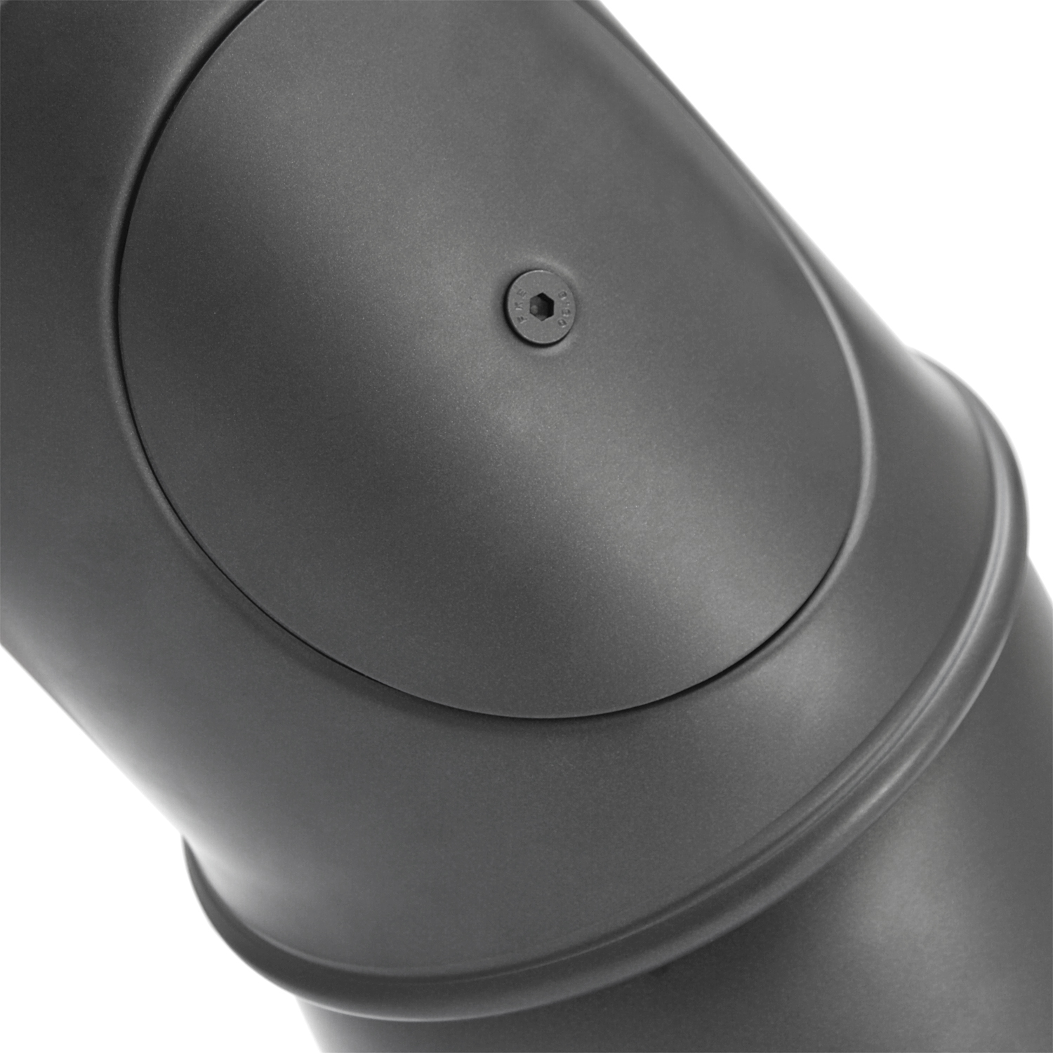 Coude de conduit de fumée / Tuyau de poêle 150 mm - Coude multiple gris fonte