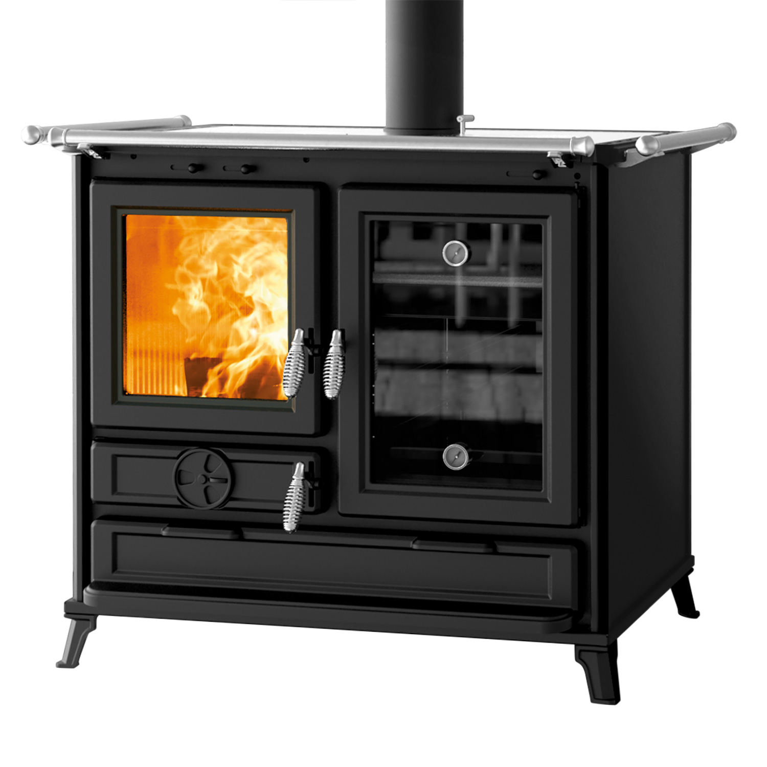 Thermorossi Margot Evo6 cuisinière à bois anthracite