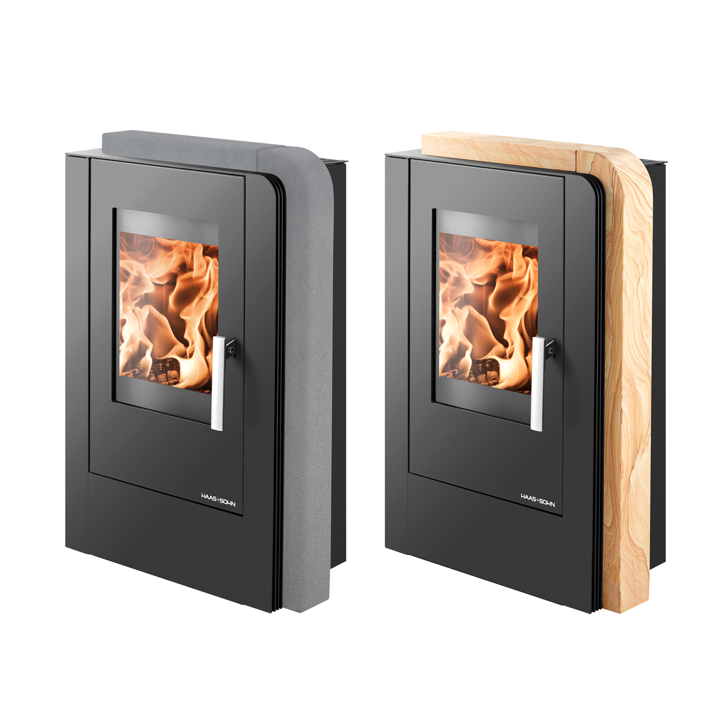 Haas+Sohn Aruba easy Poêle à bois Noir / Woodstone