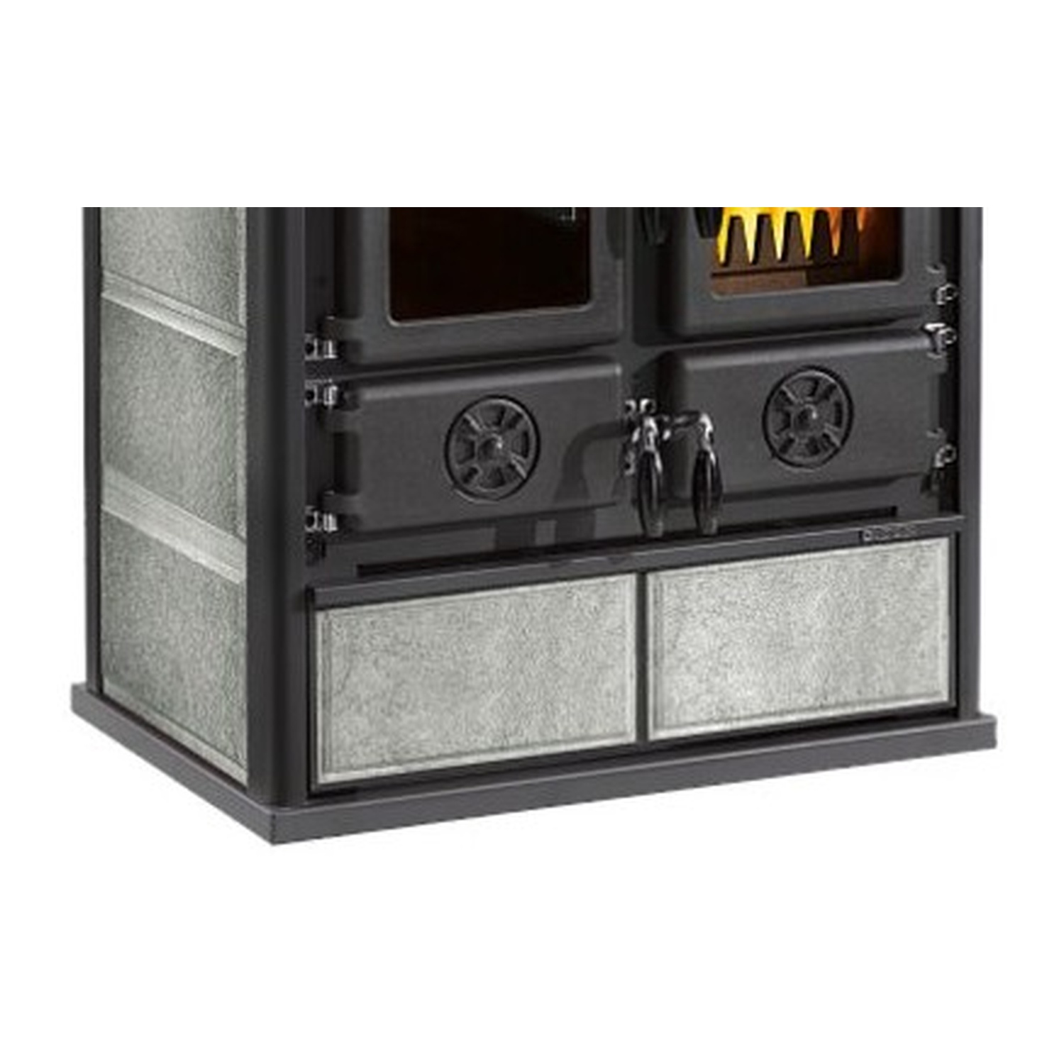 La Nordica ROSETTA SX.16 PETRA - pierre naturelle cuisinière à bois