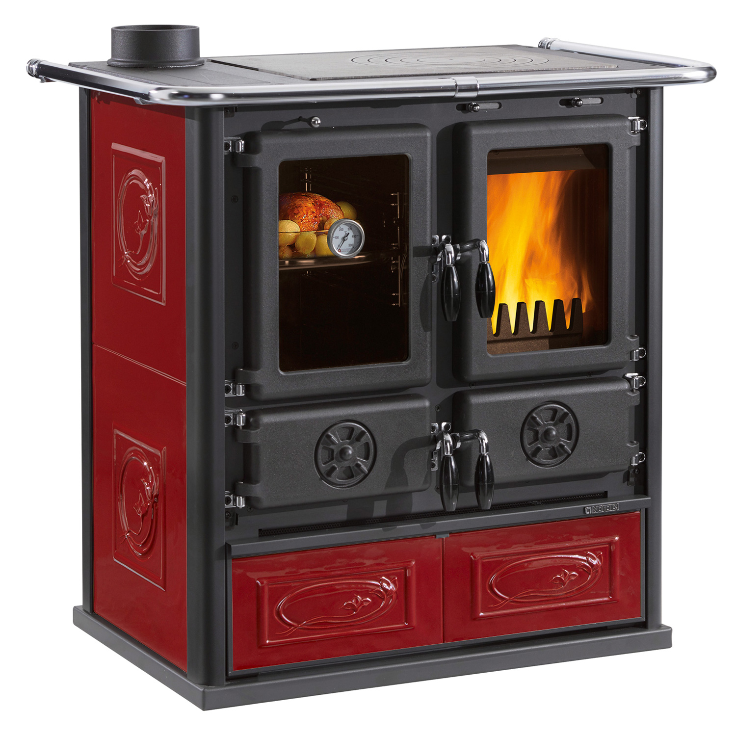 La Nordica Rosetta SX. 16 cuisinière à bois Liberty Bordeaux