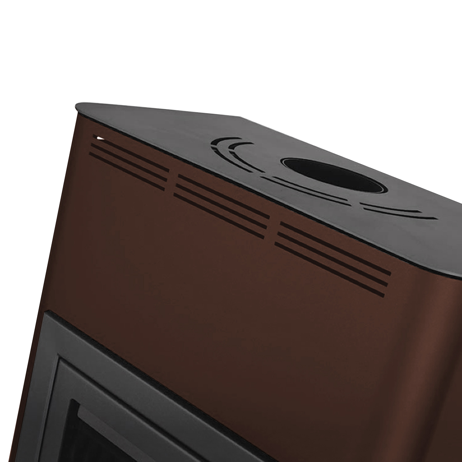 Aquaflam 17 Basic Poêle à bois avec échangeur thermique Marron