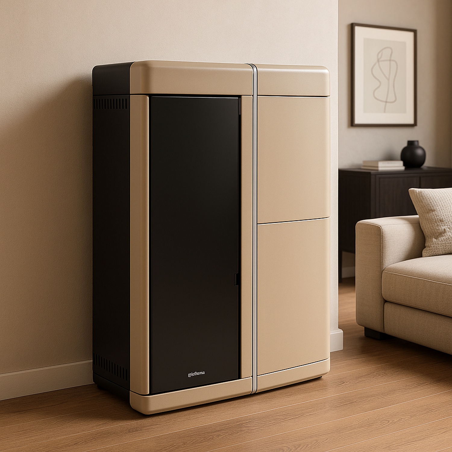 Extraflame EVELYNE IDRO 2.0 - Taupe poêle à granulés bouilleur EVOLUTION LINE