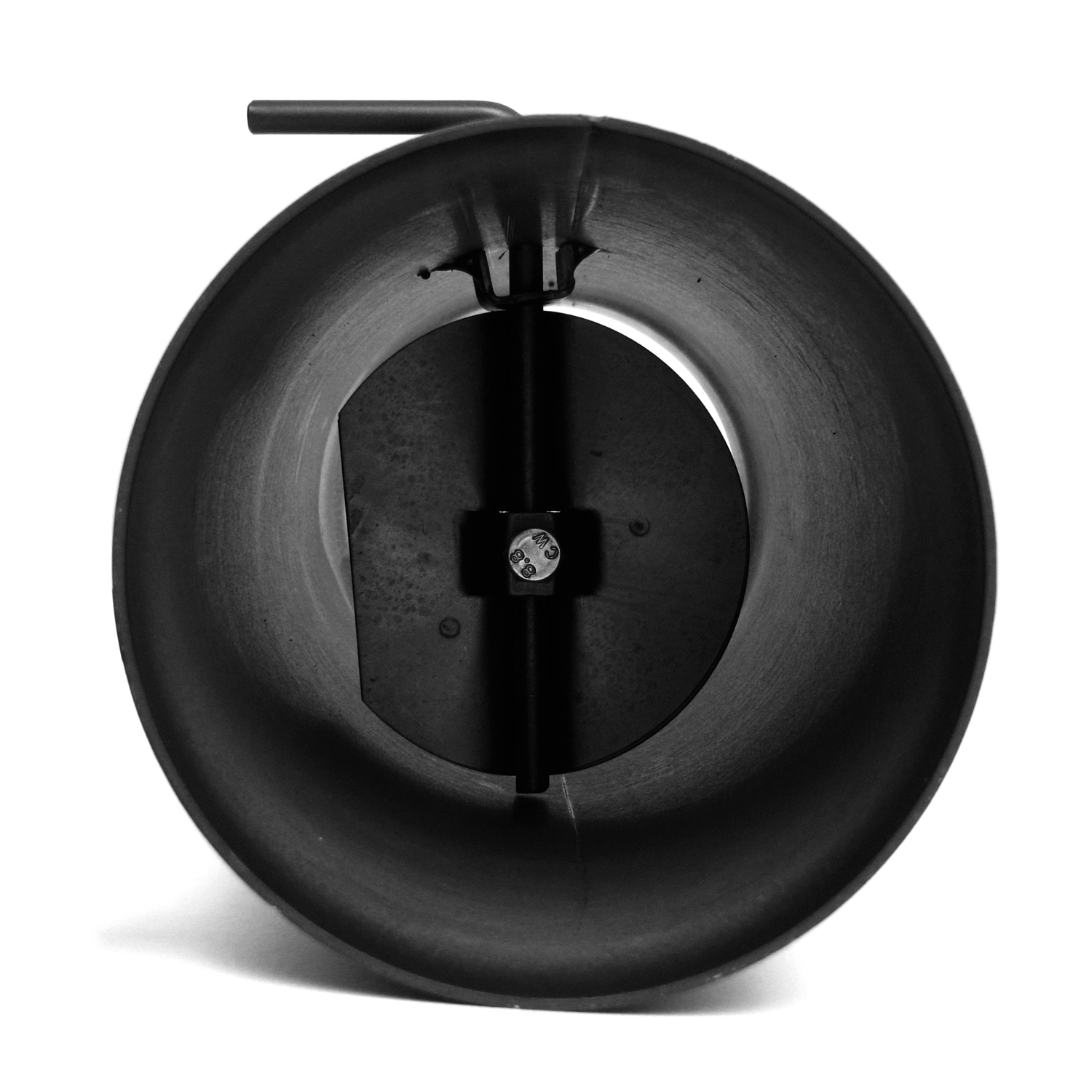 Raik Basic Élément de longueur 150mmx500mm noir avec régulation de tirage pour tuyau de fumée / conduit de fumée
