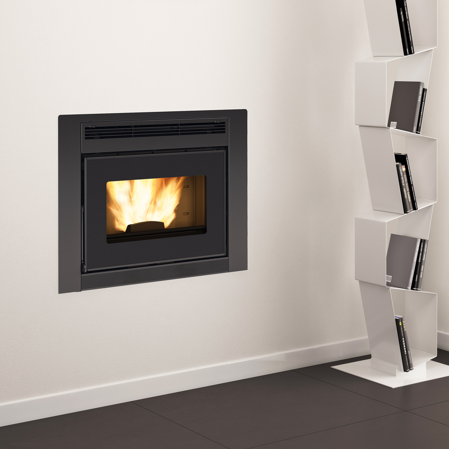 Extraflame Comfort Idro L80 Insert de cheminée à granulés avec échangeur d'eau