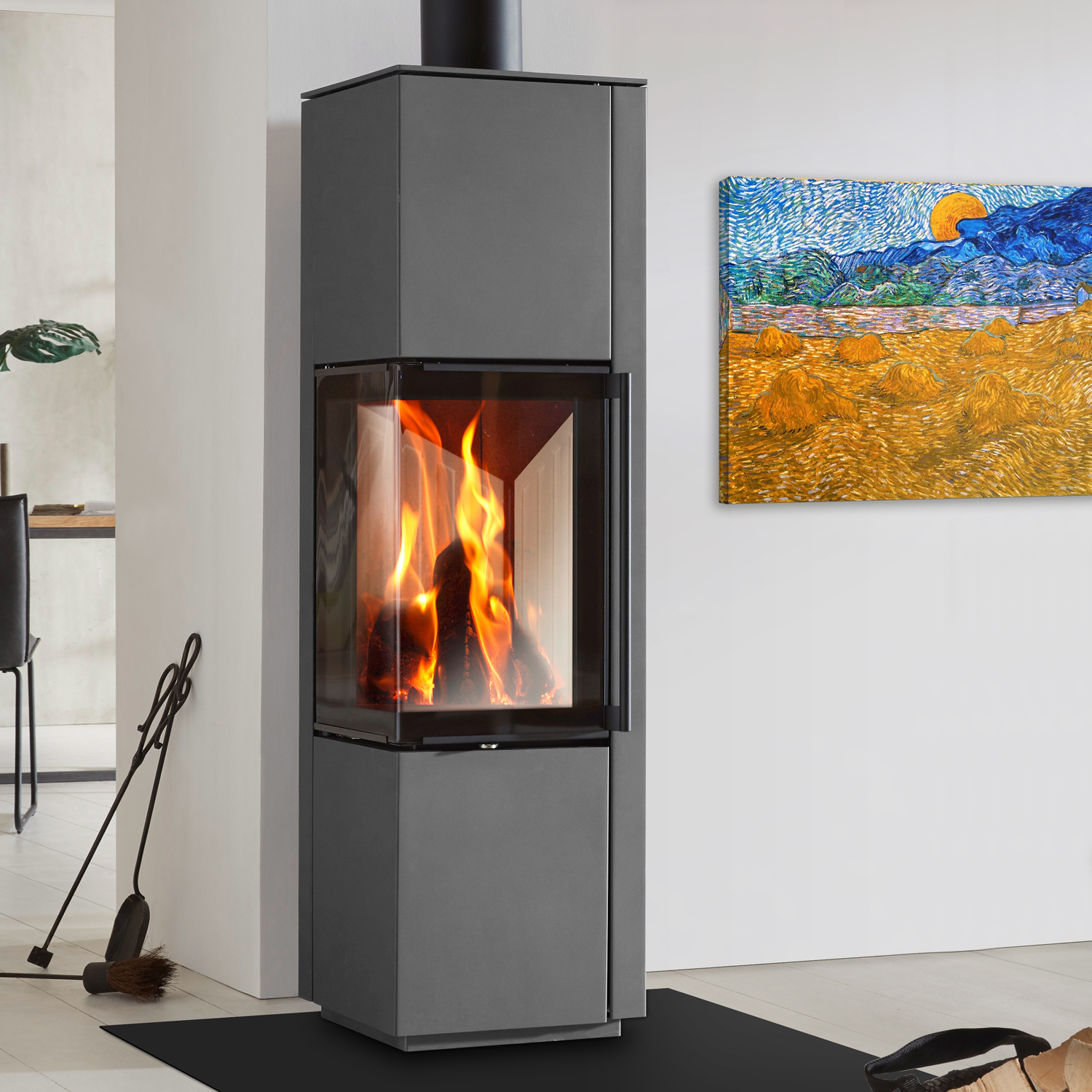 Spartherm Piko L RLU Poêle à bois Titane